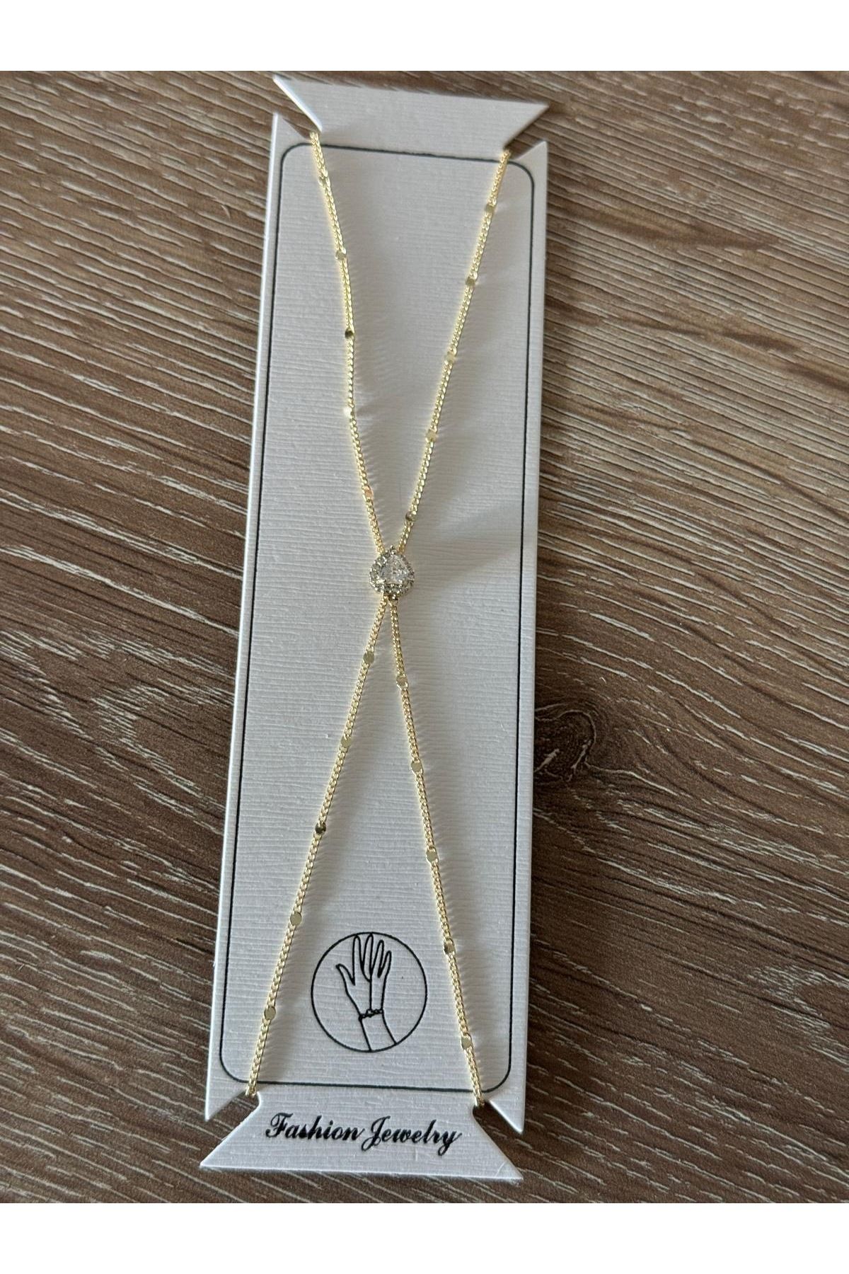 misstakıjewerly ÇELİK GOLD RENK TEK TAŞLI ŞAHMERAN