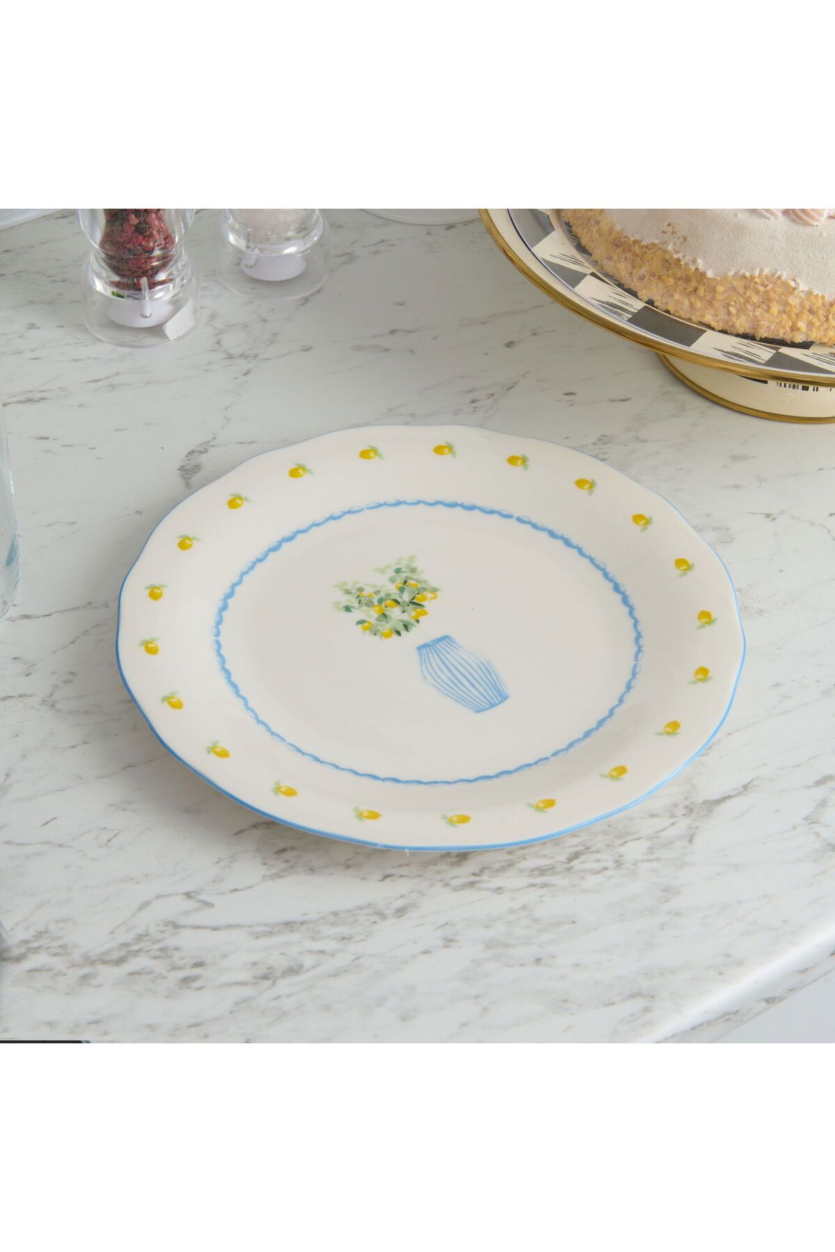 MATMEL Kitchen Limecello Porselen Servis Tabağı - Renkli - 27 cm