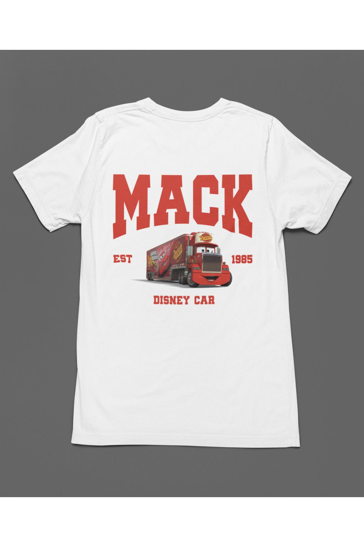 Bumeta Mack Arabalar Cars Şimşek McQeen Unisex Tişört T-Shirt