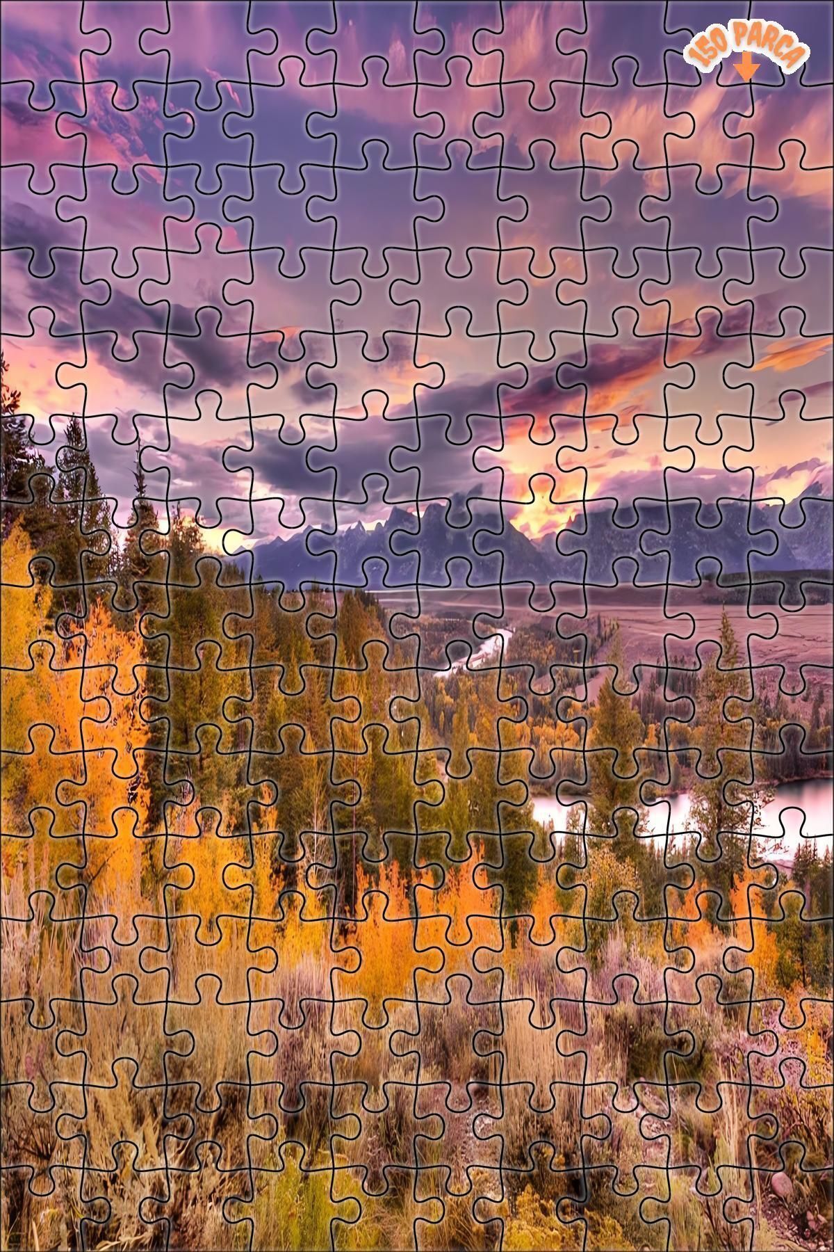 Elioure ARZU GÜL Doğanın Zaferi Dekoratif Çift Katlı Çerçeveli Asılabilir Ahşap Puzzle 150 PARÇA 20X30 TİCA