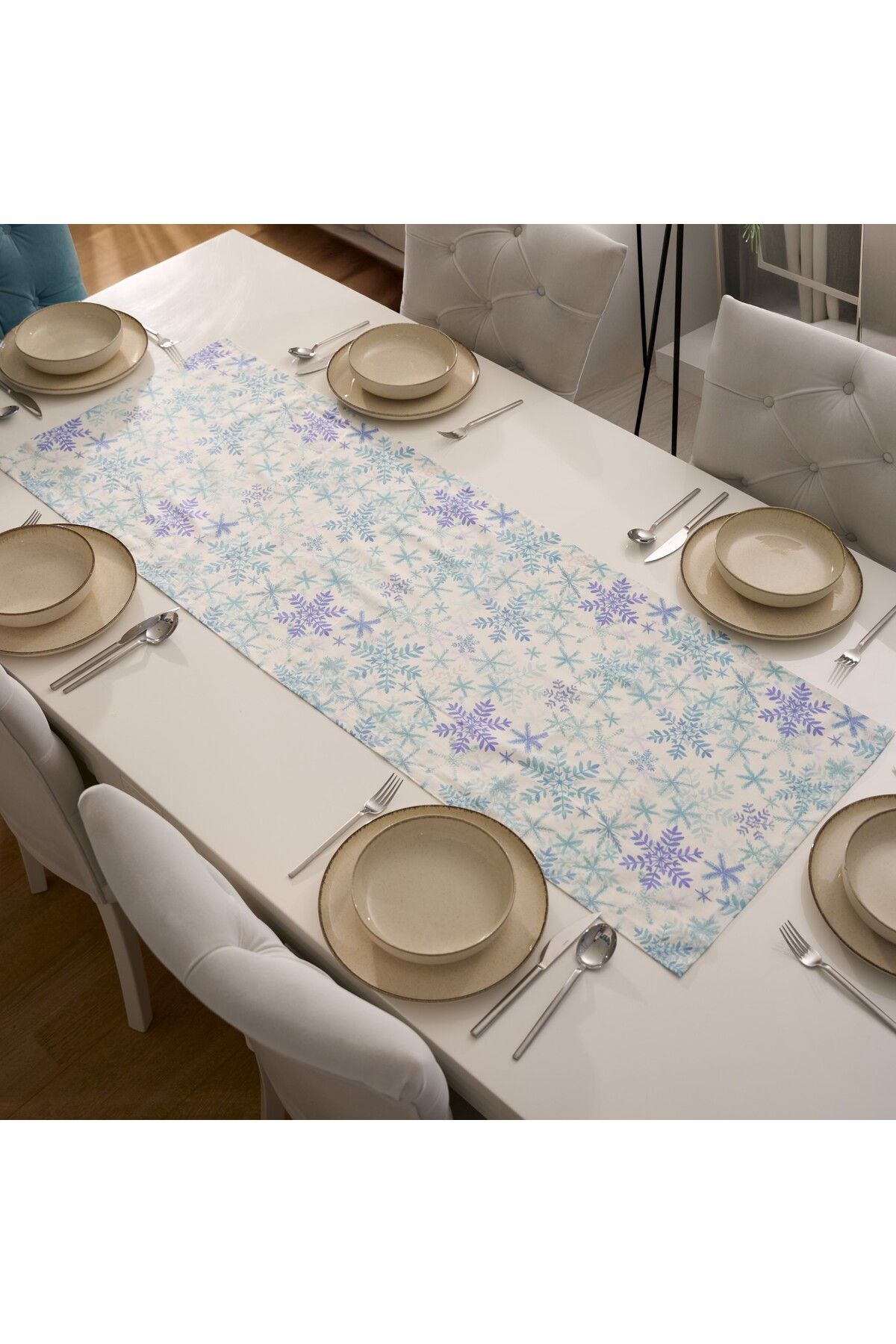 kesenegore Özel Tasarım Pamuklu Dekoratif Düz - Desenli Runner 50X150