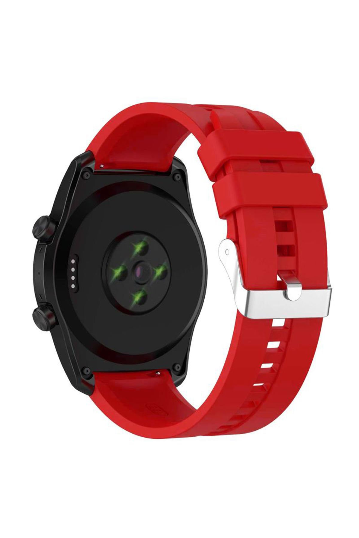 Forzacase Samsung Watch Active 2 44 mm ile uyumlu Tokalı Çizgi Desen Silikon Kordon Kayış - FC1069
