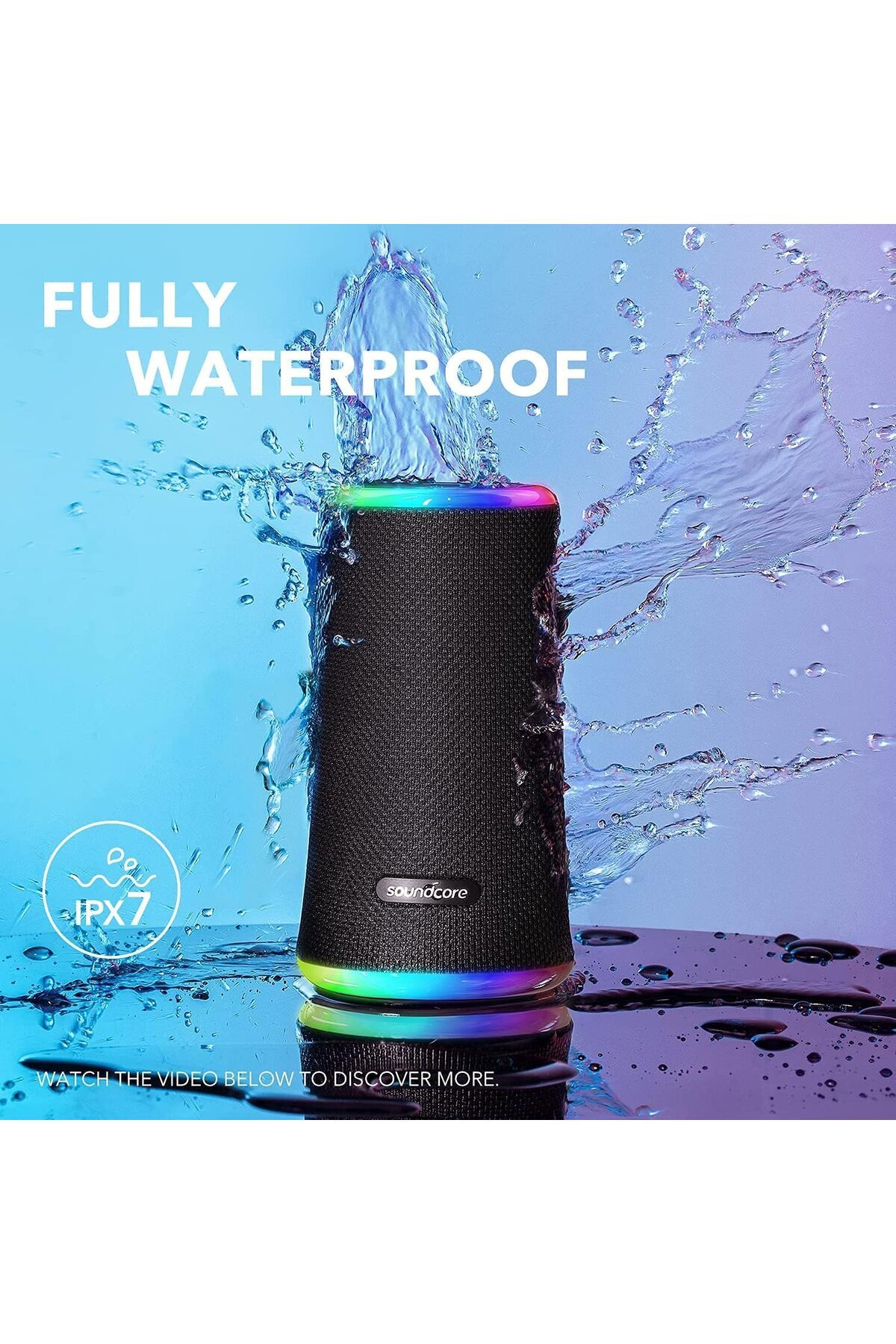 Anker-A3167H11 Soundcore Flare Mini Waterproof Bluetooth Speaker, 12 Hours Play Time, 360 Degree Sou 7