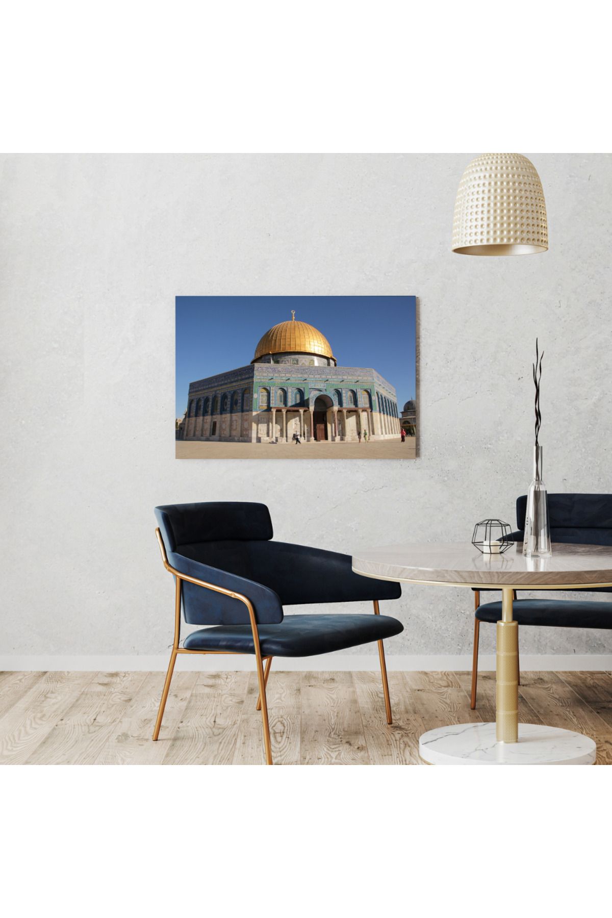 MODA Kudüs Kubbetü’s-Sahra Pleksi Tablo – İslami Sanat ve Kutsal Mekan Duvar Dekoru (Dome of the Rock)