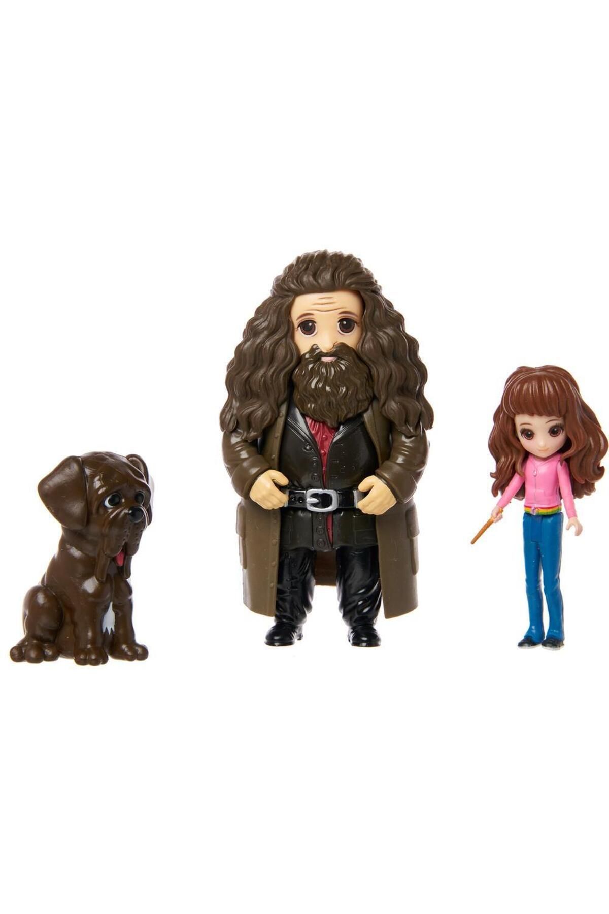 Harry Potter-Set of 3 Harry Potter Wizarding World figurines Hermione, Hagrid, Fang 3