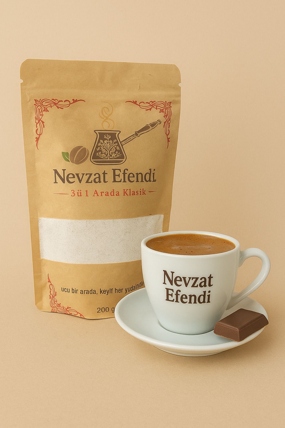 nevzatefendi Nevzat Efendi 3’ü 1 Arada Klasik Kahve 200 g