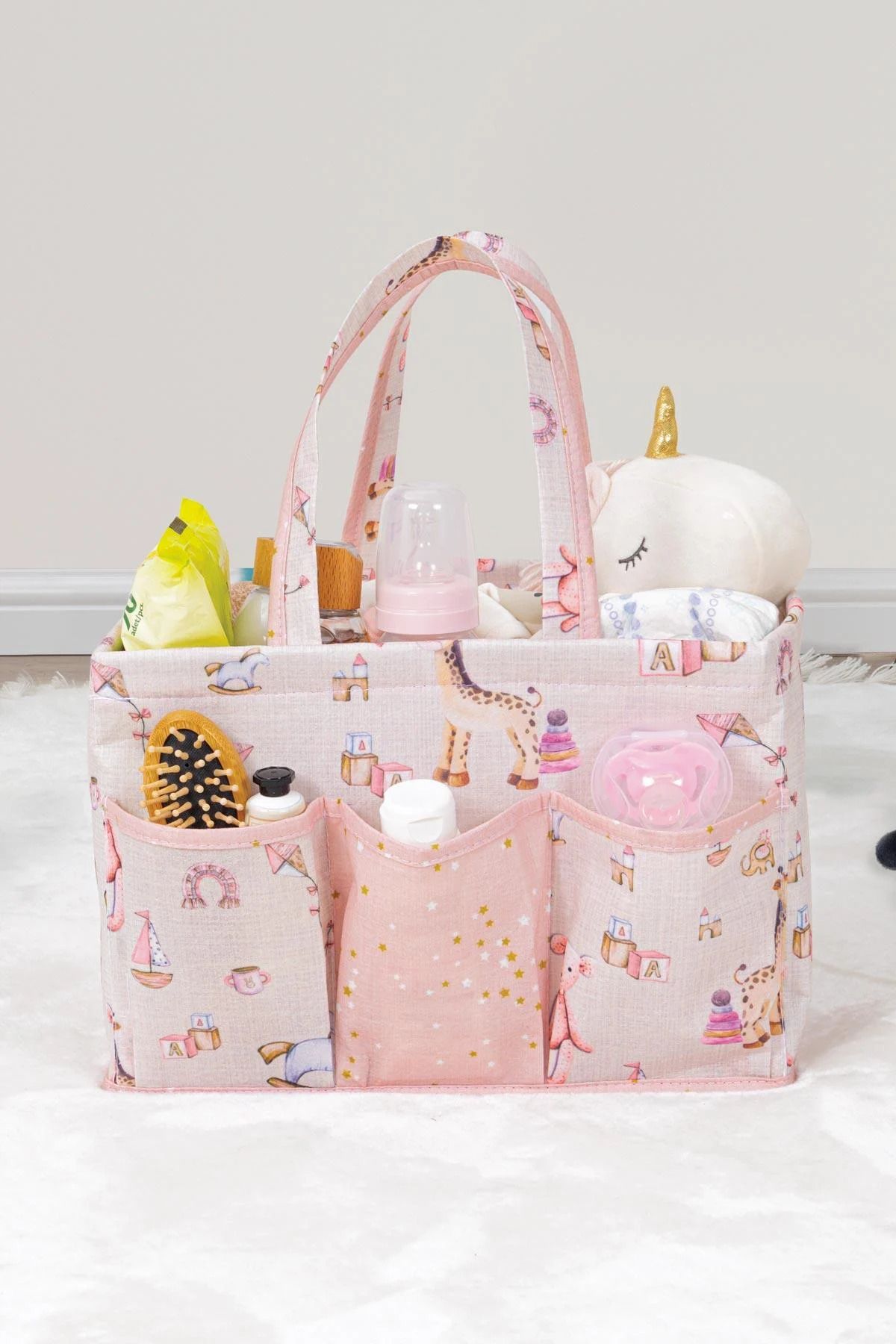 Olomo Baby Bebek Bakım Çantası – 30 × 20 × 21 cm, Ultra Hafif 139 g, Geniş İç Hacimli Organizatör,