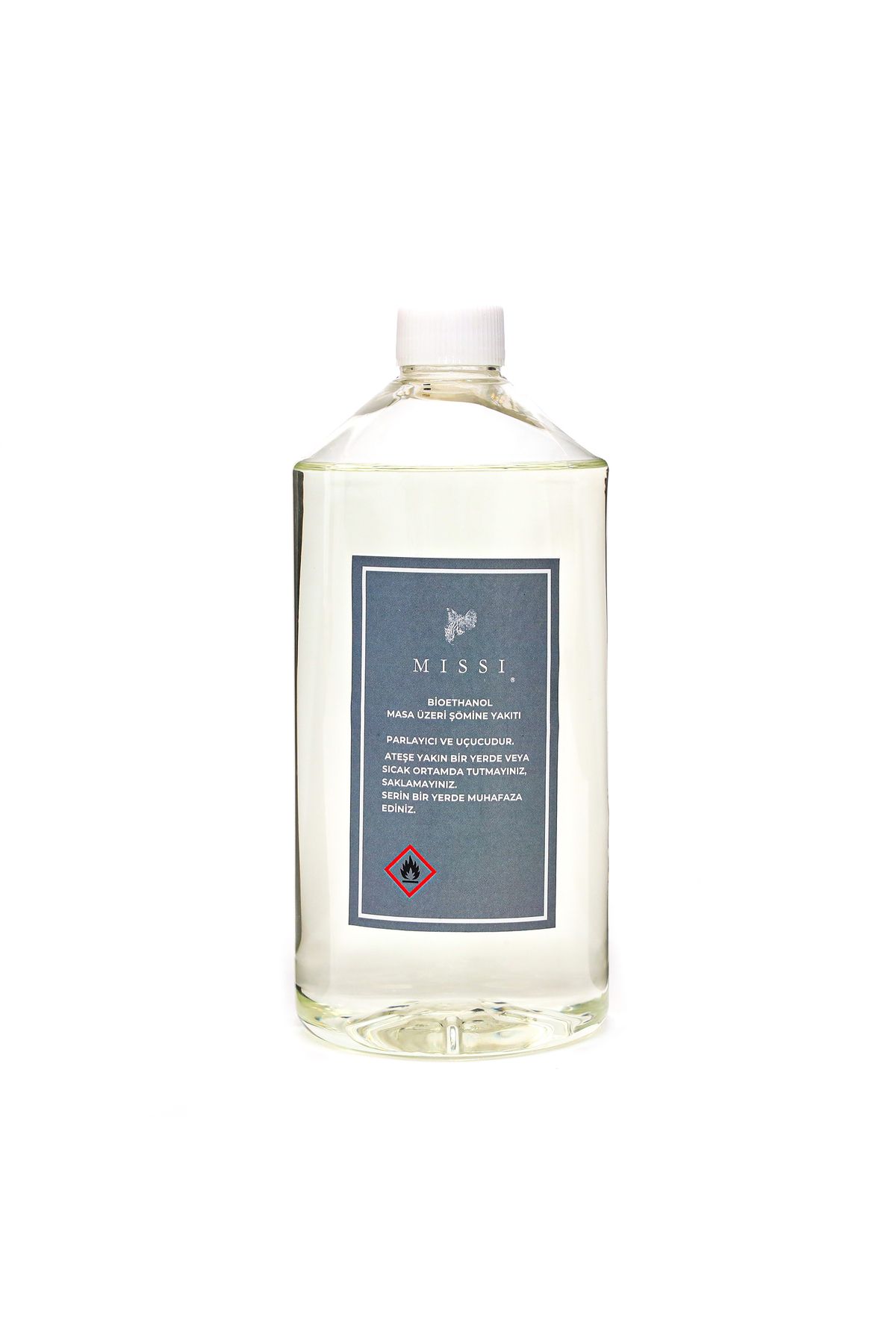 DEKORANLA 500 ml Yedek Bioethanol Şömine Yakıtı, Şeffaf ve Güvenilir Alternatif