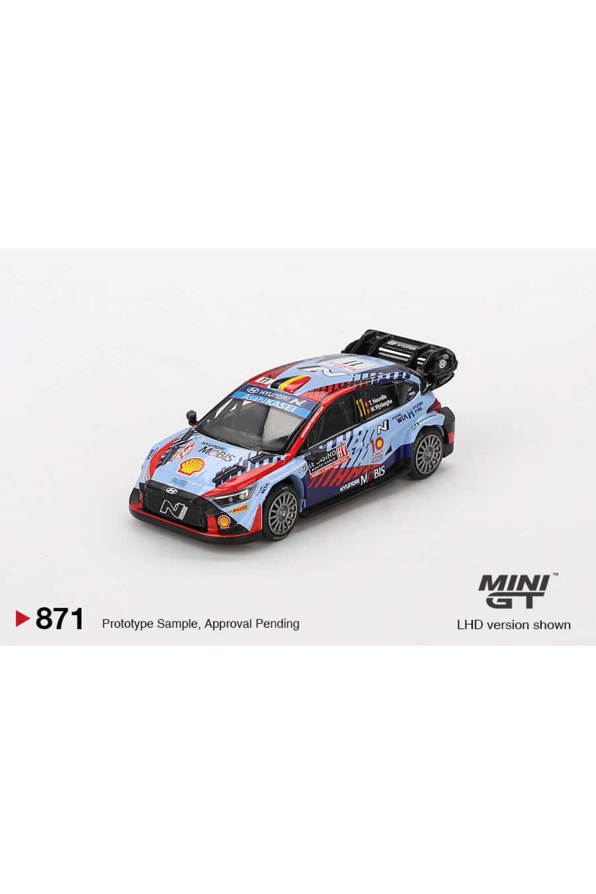 mini gt 1/64 871 Hyundai i20 N Rally1 Hybrid 2024 Rallye Monte-Carlo Winner