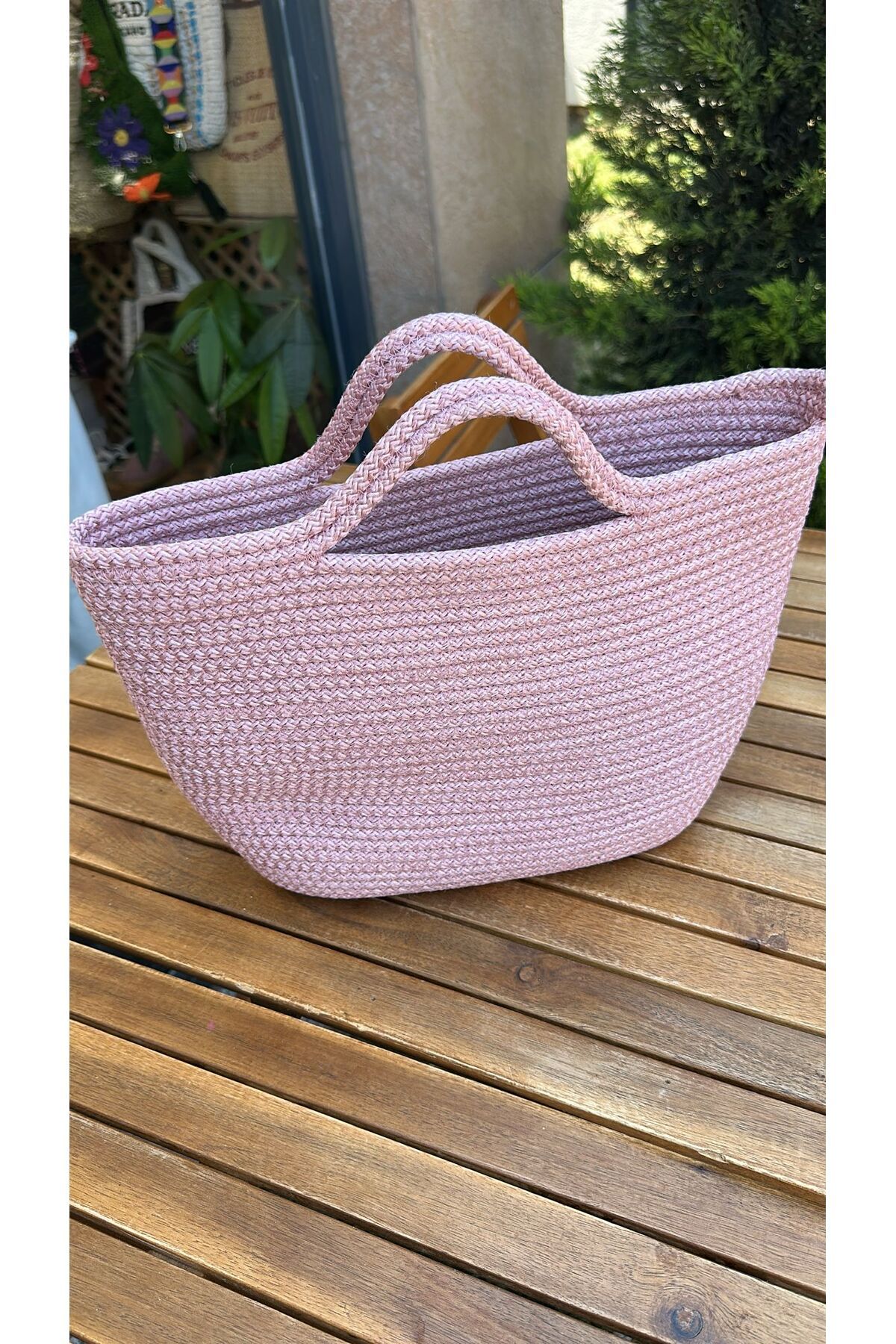 DOLCE QUEEN Kadın Günlük Şık Pembe Plaj Çantası