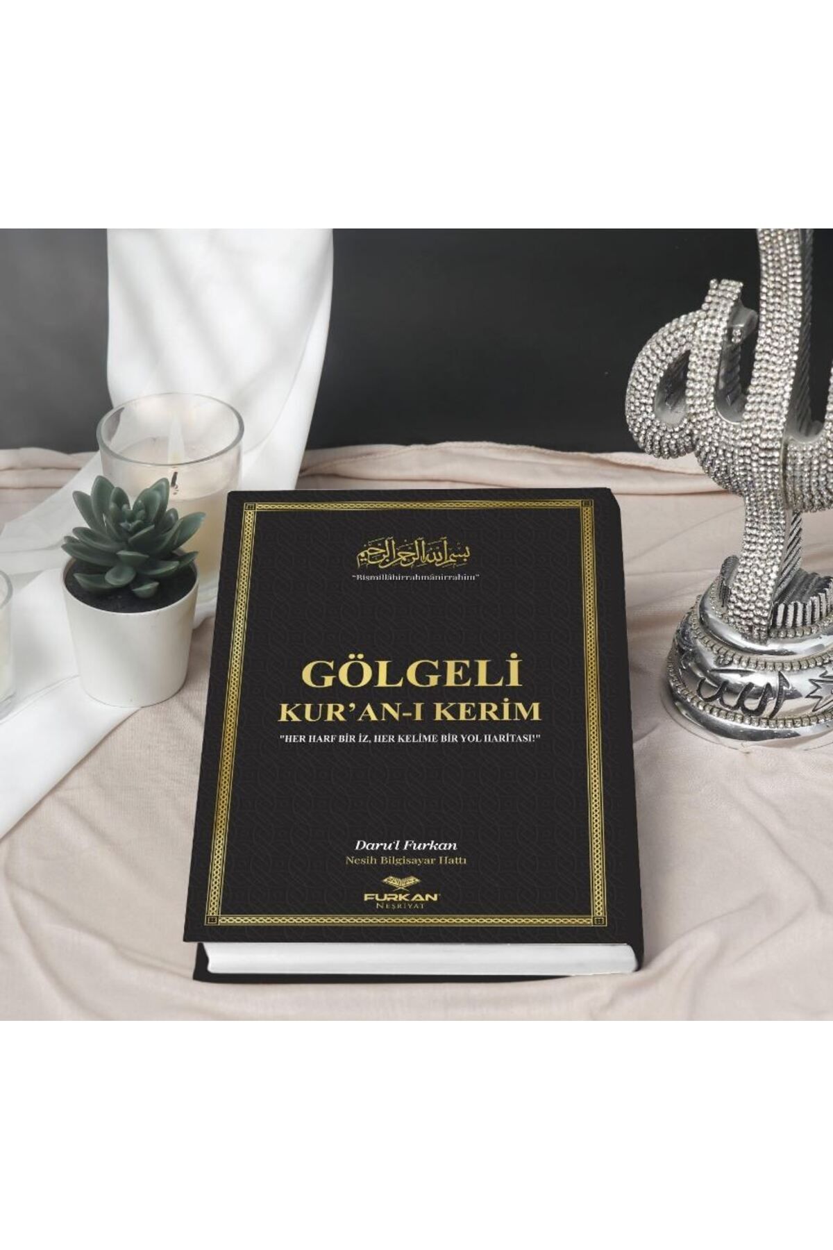 YİGİTECH Gölgeli Kuranı Kerim ve Yazı Mushafı - Hafızlar için Arapça El Yazısı Pratik Kitabı Siyah