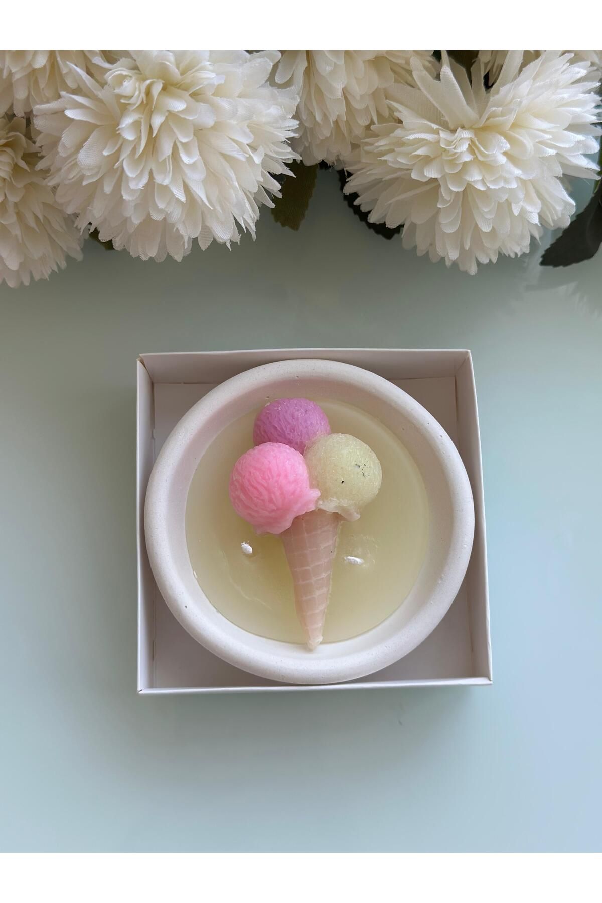 BalibeeCandle Kasede Renkli dondurma mum