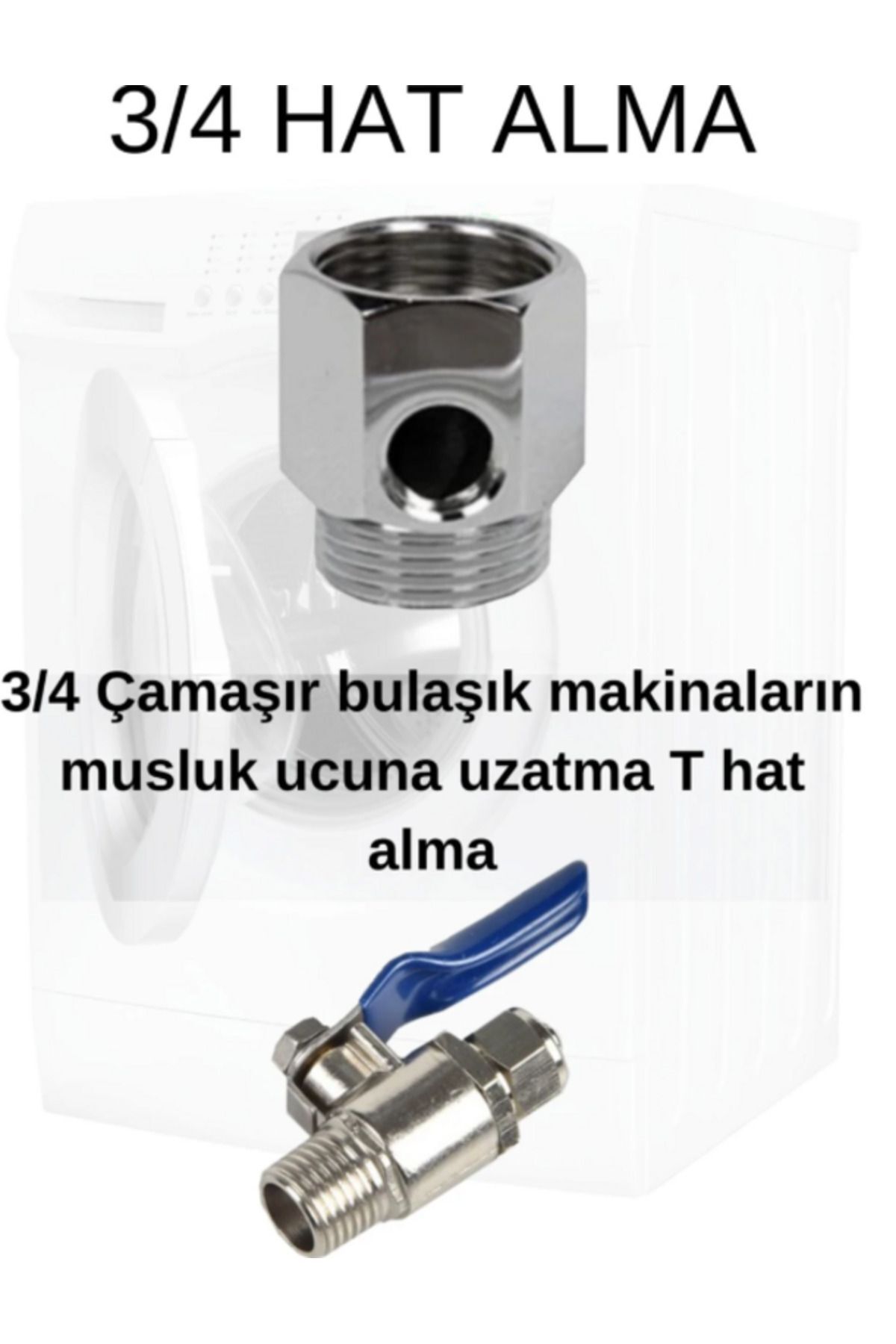 Elioure TR 3/4 Musluk Hat Alma Aparatı Ve Vanası - 3 Çeyrek Hat Alma Ve Mini Vana