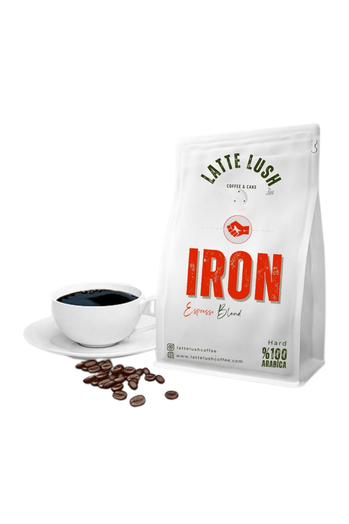 LATTE LUSH COFFEE CAKE Espresso Kahve Iron Çekirdek (250GR)