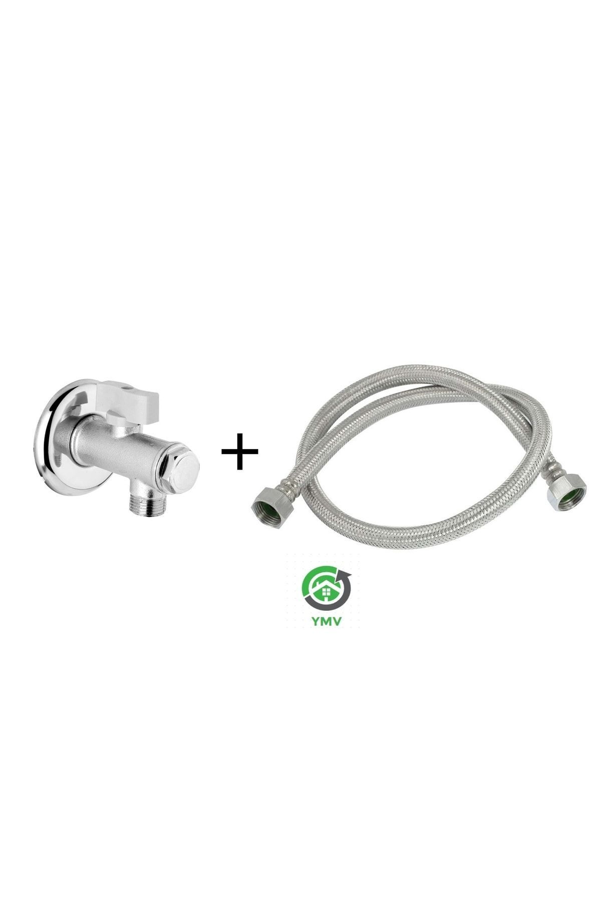 Elioure TR Pirinç Filtreli Tahret Musluğu Ve 3/8 Klozet 70 Cm Çelik Spirial Hortum Flexi Tehlikeli Değil Te