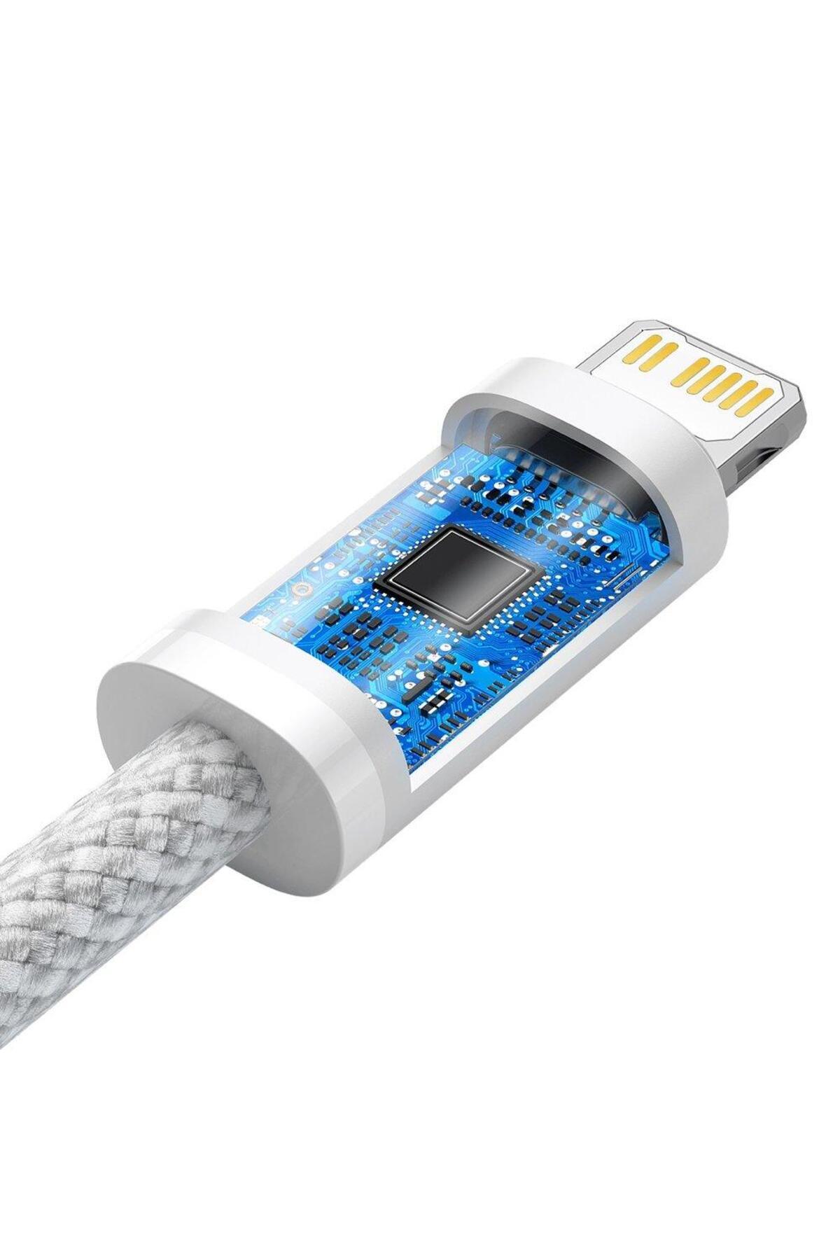 Baseus-Cablu de date Baseus CALD000002, Incarcare rapida, Lightning - USB-C, 20 W, 1m, Alb 4
