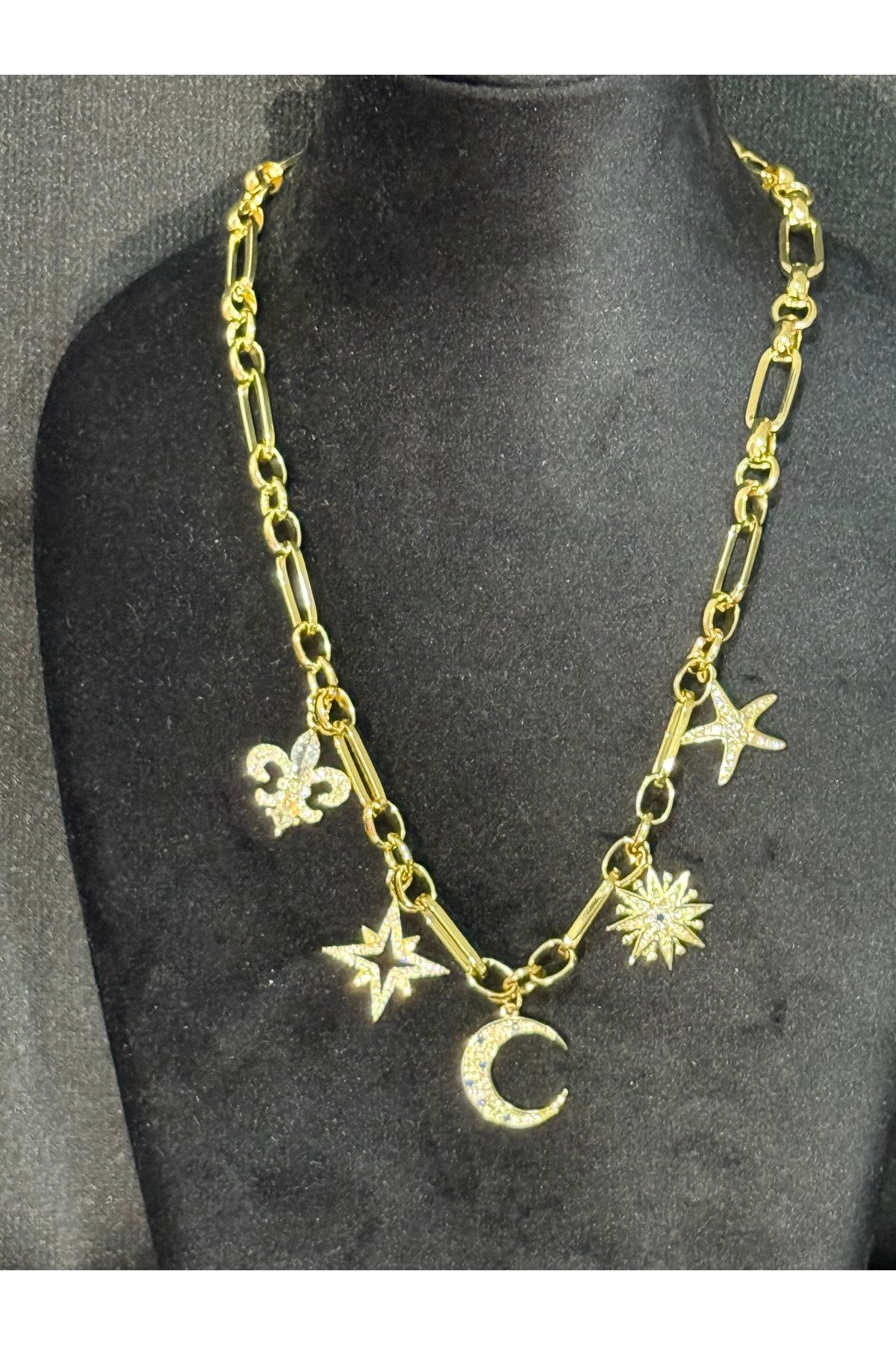 FASHION ZERRA BELLA ÇELİK ÇHARM KOLYE