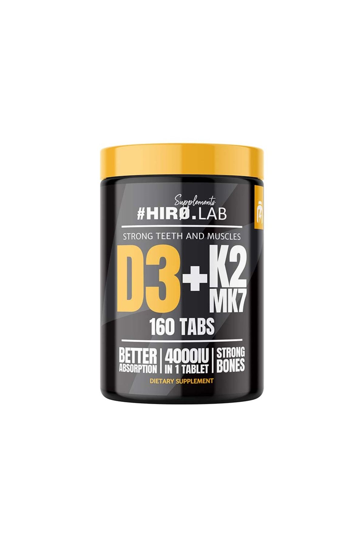 Hero HIROLAB Vitamin D3 4000IU K2 MK7 160tabs.