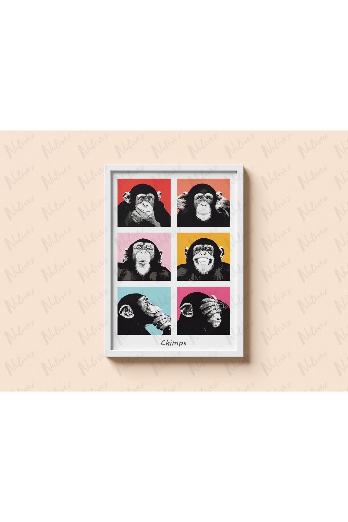 Nulivez Çerçeveli, Modern Pinterest Tarzı Dekoratif Tablo, 300 Micron Antireflecte Korumalı Tablo