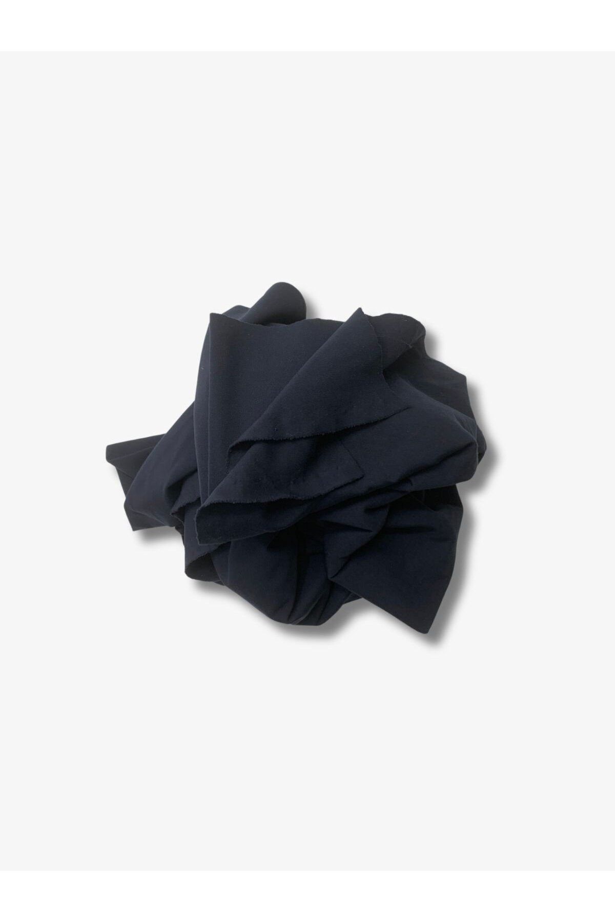 Yiğit Kumaş Dökümlü Esnek Takımlık Polyester Penye Kumaş, Parça 105x160 cm Siyah Renk