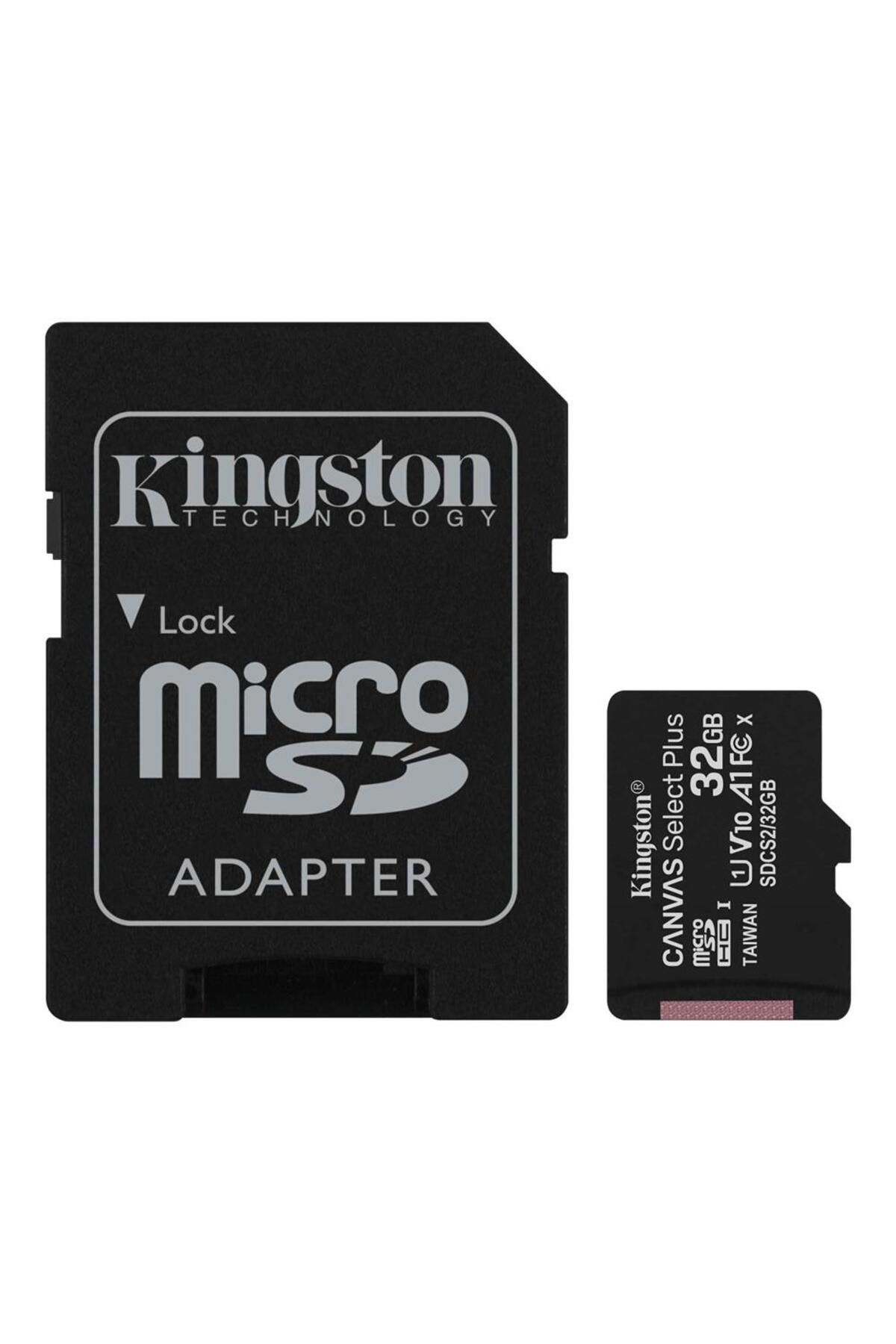 Kingston Sdcs2-32gb 32gb Micsdhc Canvas Select Plus 100r A1 C10 Card Adp Hafıza Kartı