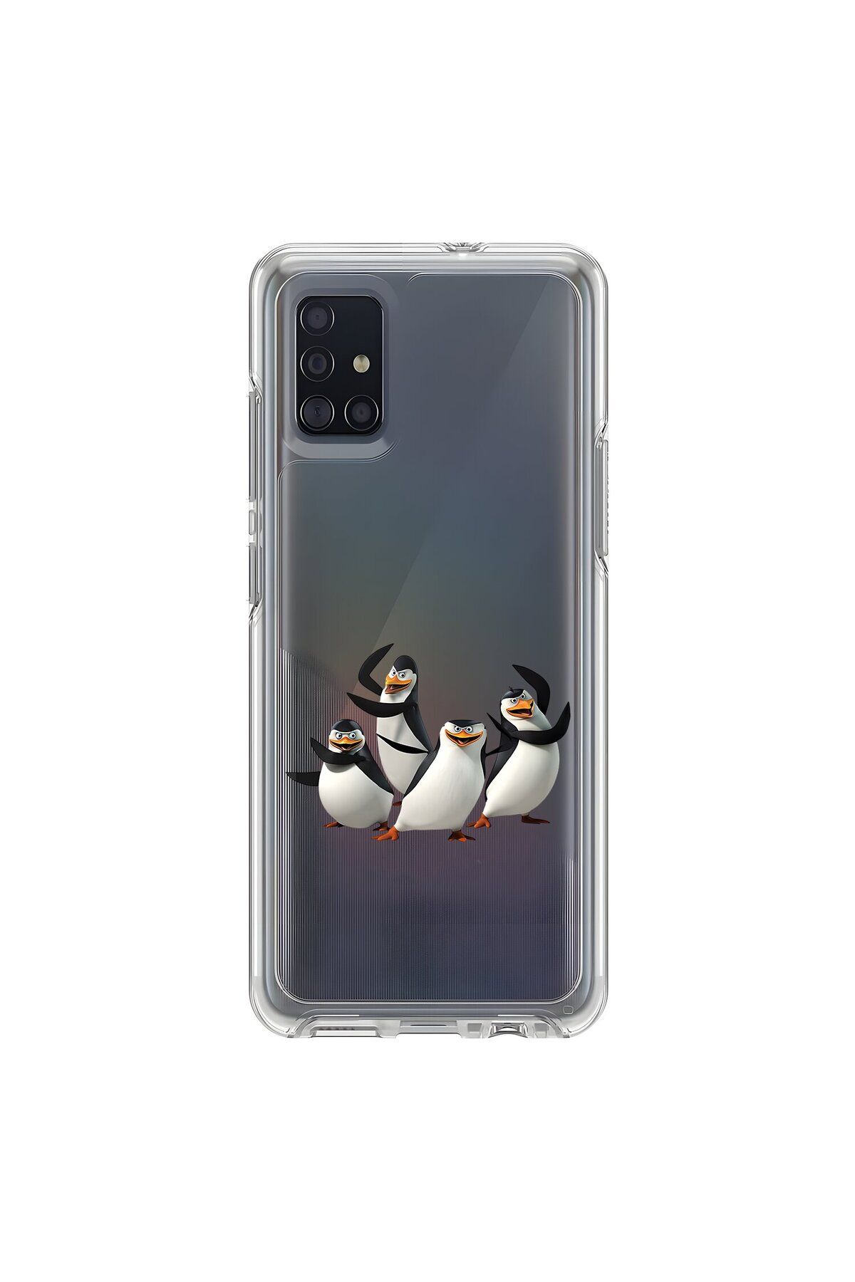Dali Design Samsung Galaxy A51 Uyumlu Şeffaf Kılıf Cartoon 8 Tasarımlı