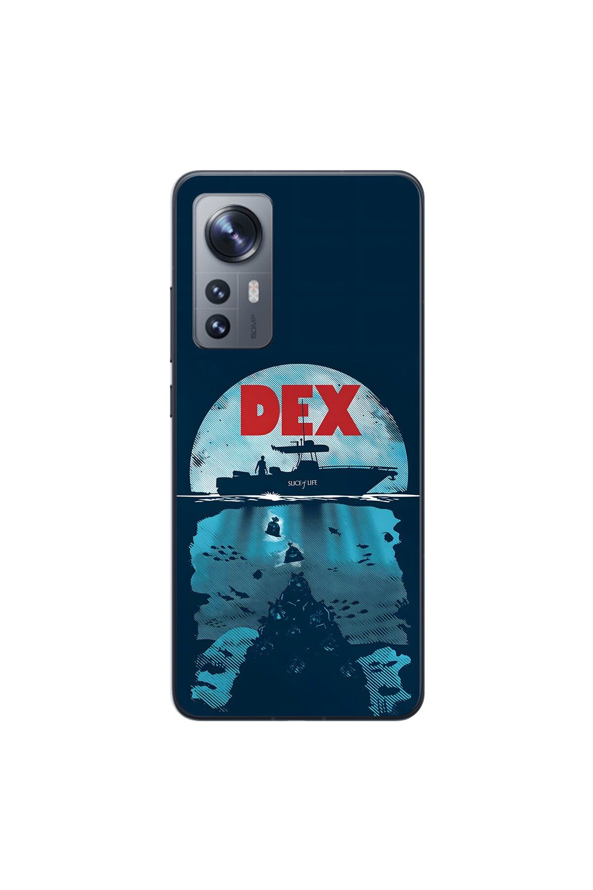Dali Design Xiaomi Mi 12 Pro Uyumlu Şeffaf Kılıf Dexter Tasarımlı