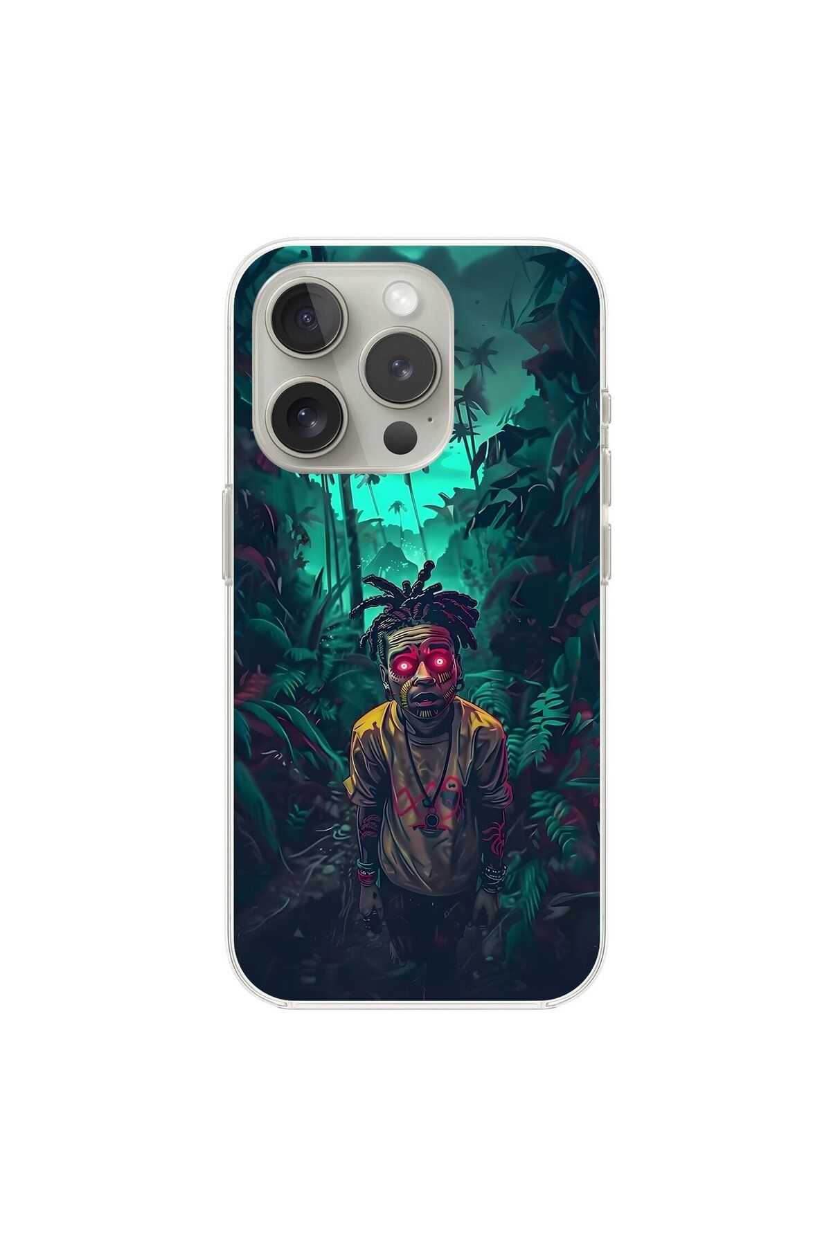 Dali Design iPhone 16 Pro Max Uyumlu Şeffaf Kılıf Aesthetic 7 Tasarımlı