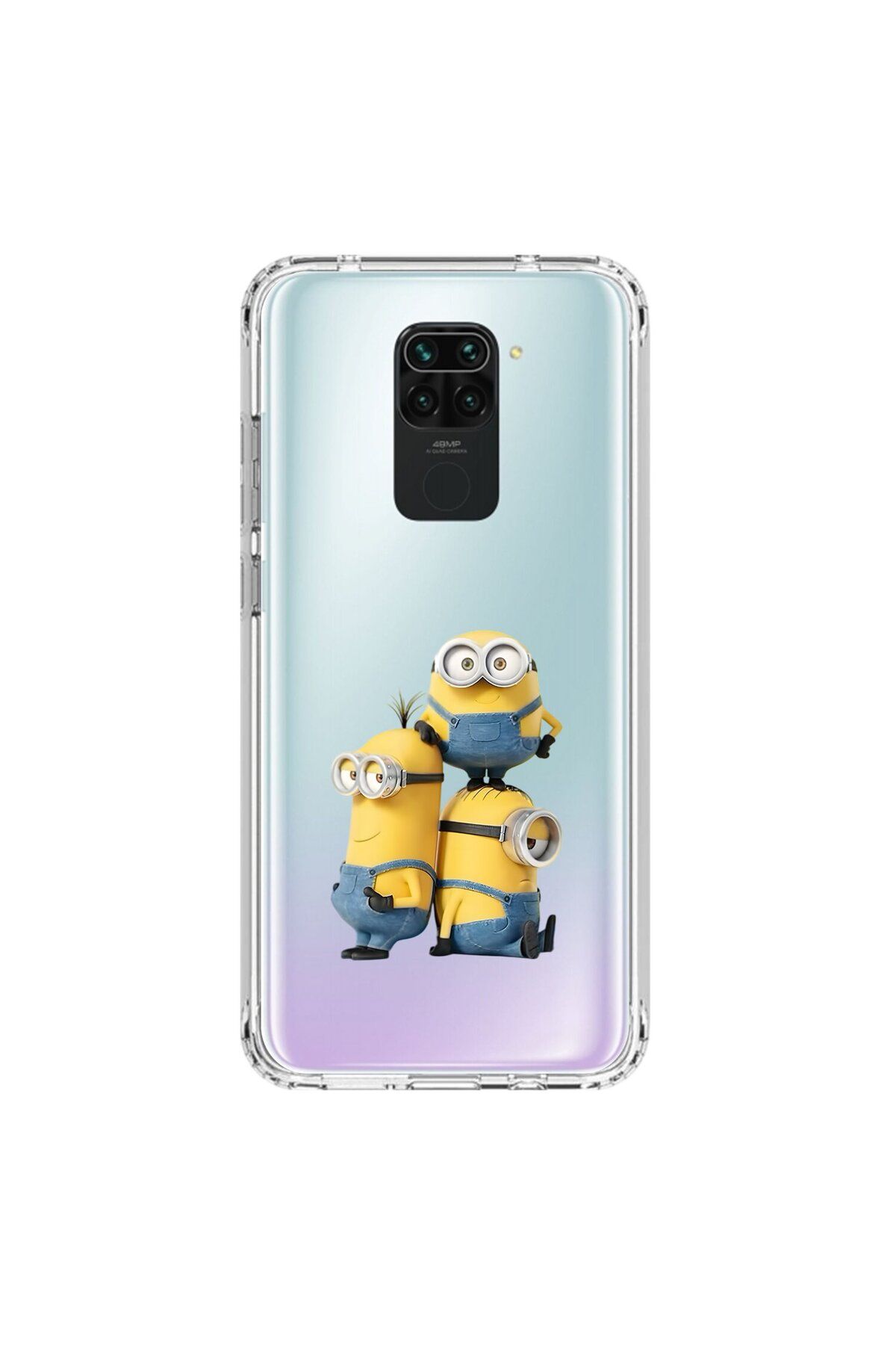 Dali Design Xiaomi Redmi Note 9 Uyumlu Şeffaf Kılıf Cartoon 10 Tasarımlı