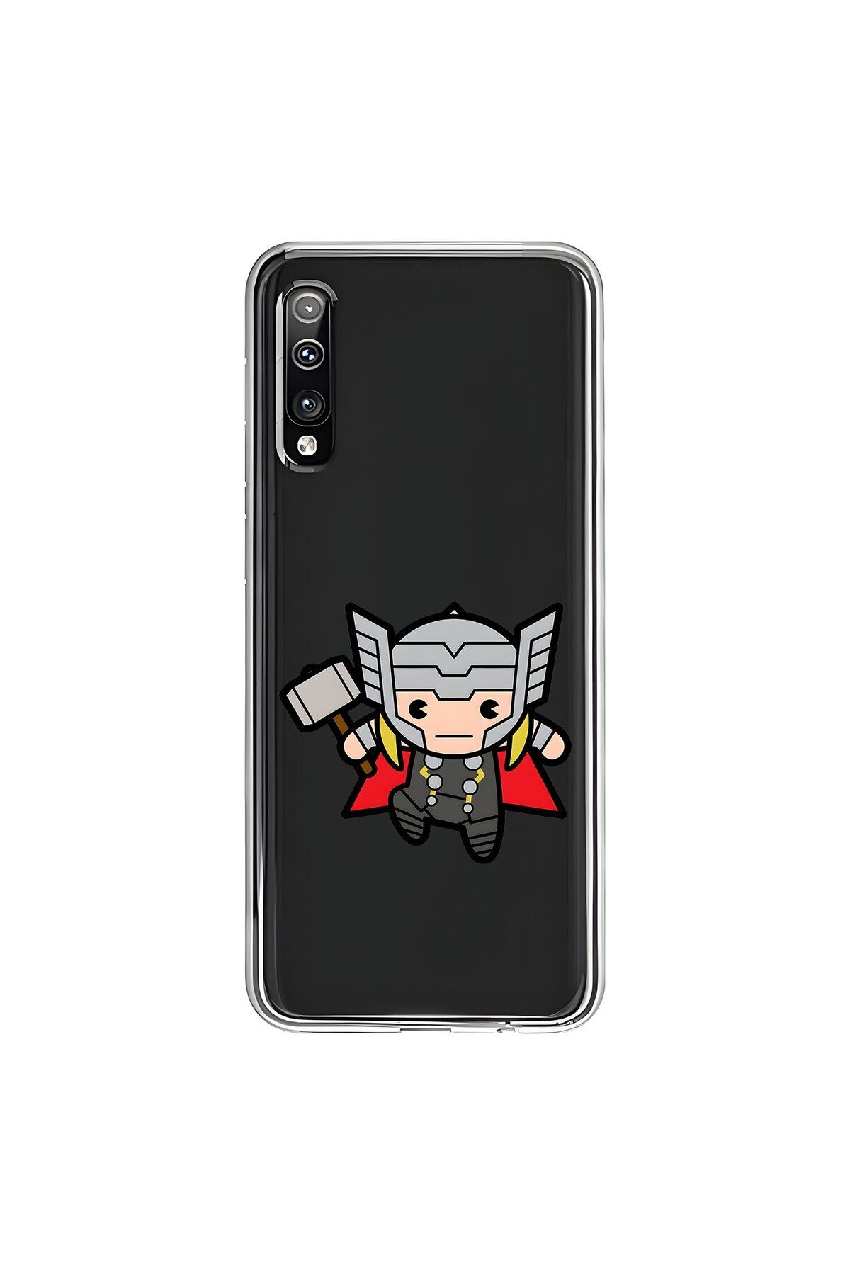 Dali Design Samsung Galaxy A50 Uyumlu Şeffaf Kılıf Chibi 5 Tasarımlı