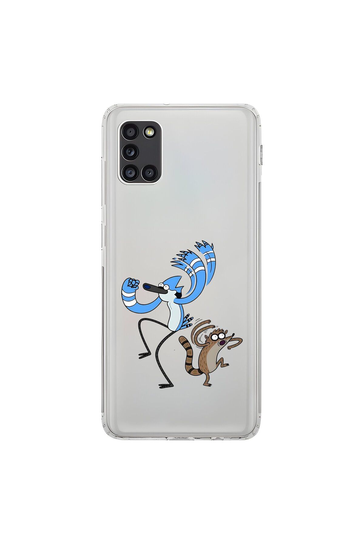 Dali Design Samsung Galaxy A31 Uyumlu Şeffaf Kılıf Cartoon 13 Tasarımlı