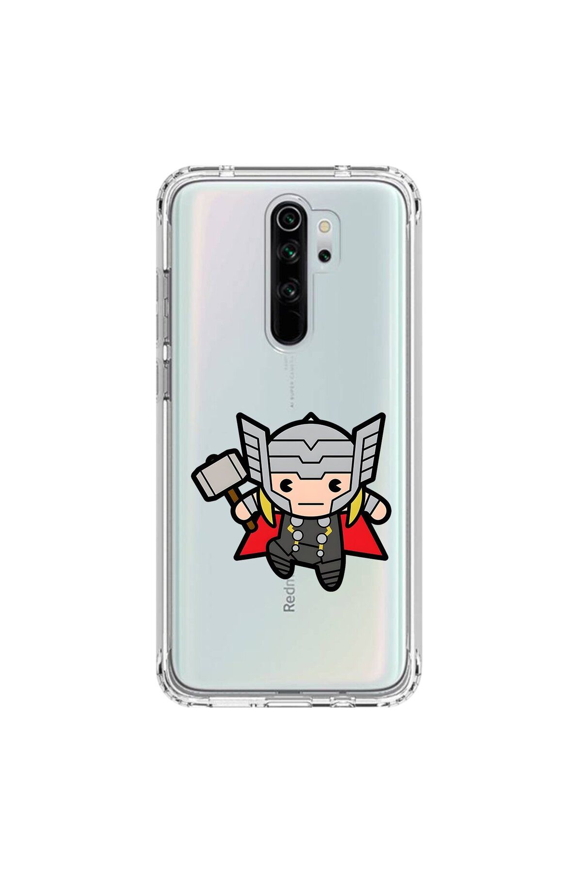Dali Design Xiaomi Redmi Note 8 Pro Uyumlu Şeffaf Kılıf Chibi 5 Tasarımlı