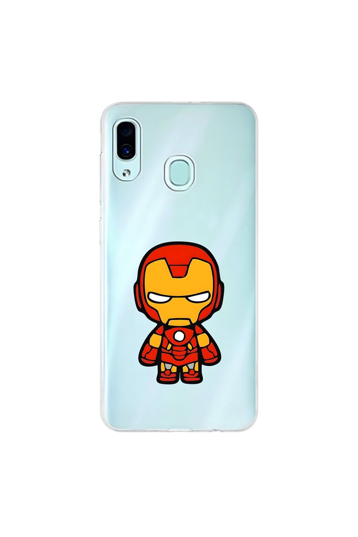 Dali Design Samsung Galaxy A30 Uyumlu Şeffaf Kılıf Chibi 2 Tasarımlı
