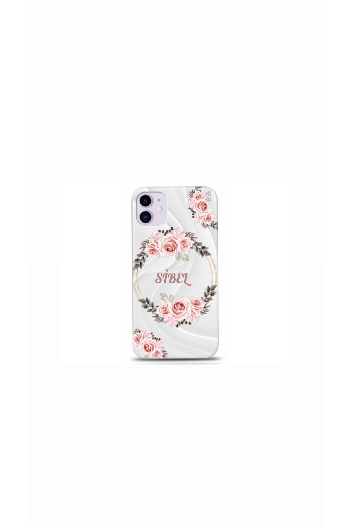 cover shopp Kişiye Özel Çiçekli Harf ve İsim Tasarımlı Kılıf