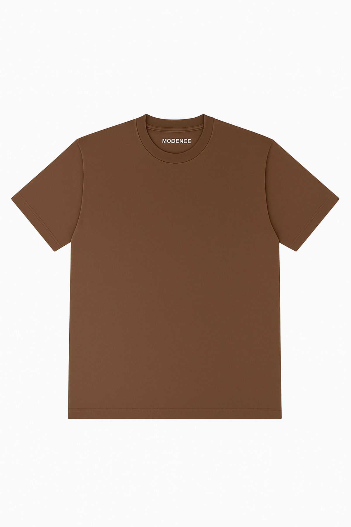 modence Unisex Regular Fit %100 Pamuk Yumuşak Dokulu Bisiklet Yaka Tişört