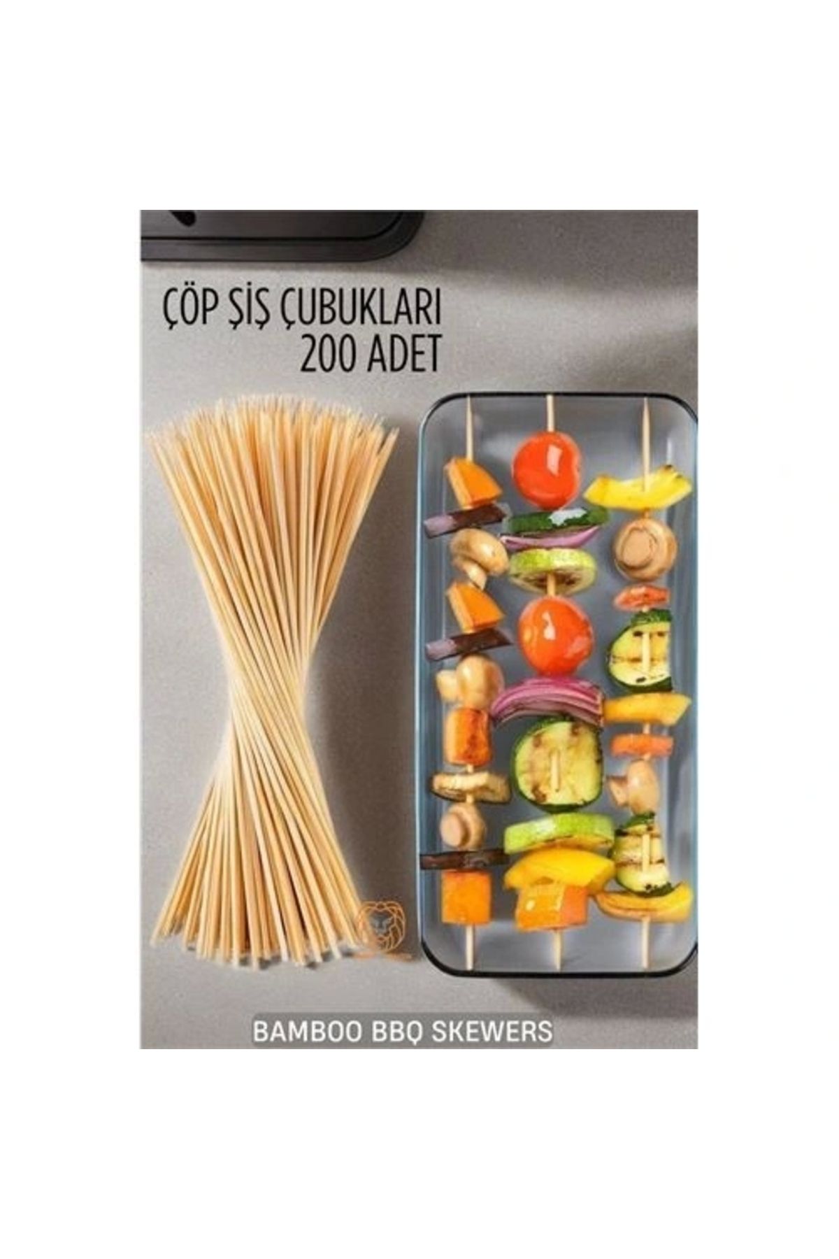 shopwave Çöp Şiş İkram Çubukları Bamb 200 ADET