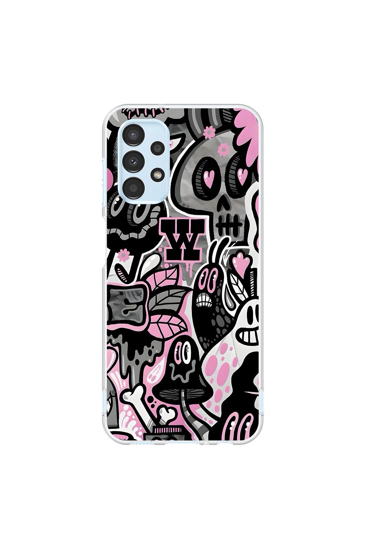 Dali Design Samsung Galaxy A13 Uyumlu Şeffaf Kılıf Graffiti 10 Tasarımlı