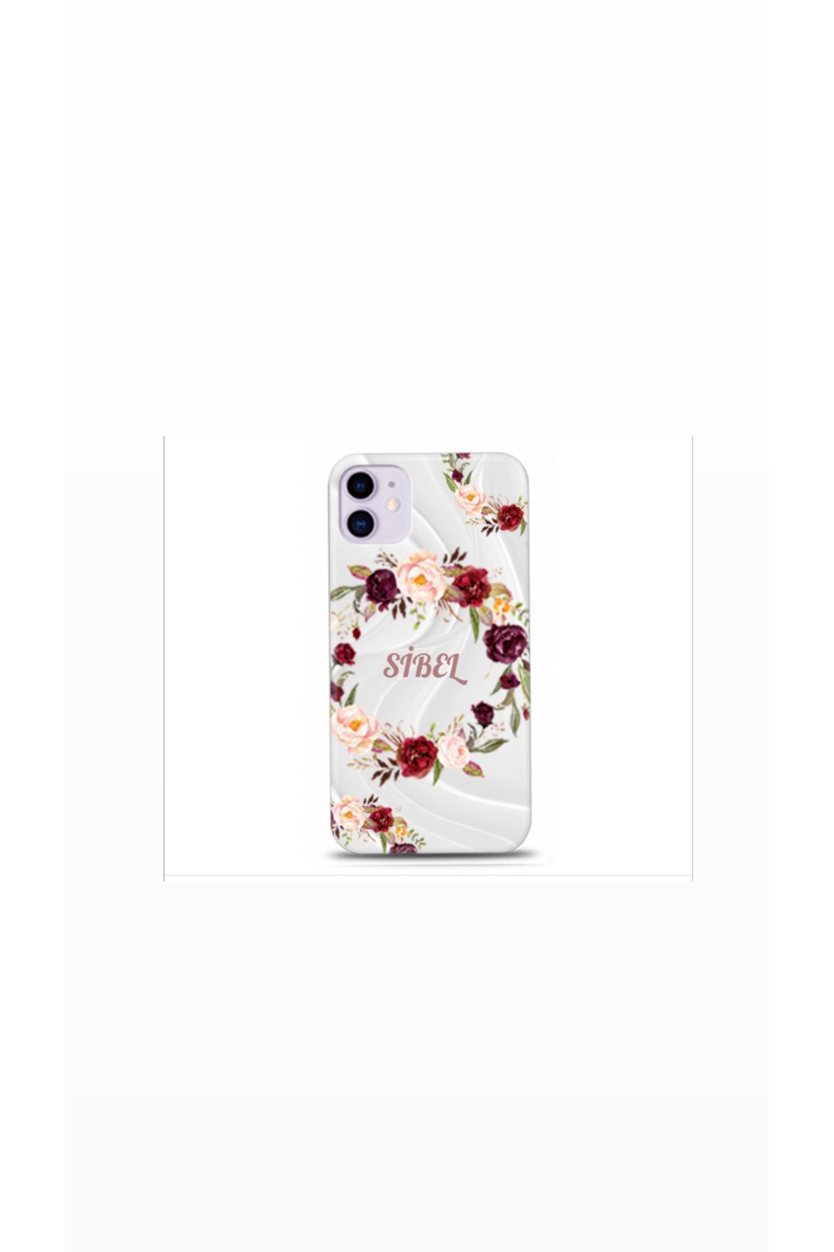 cover shopp Kişiye Özel Çiçekli Harf ve İsim Tasarımlı Kılıf