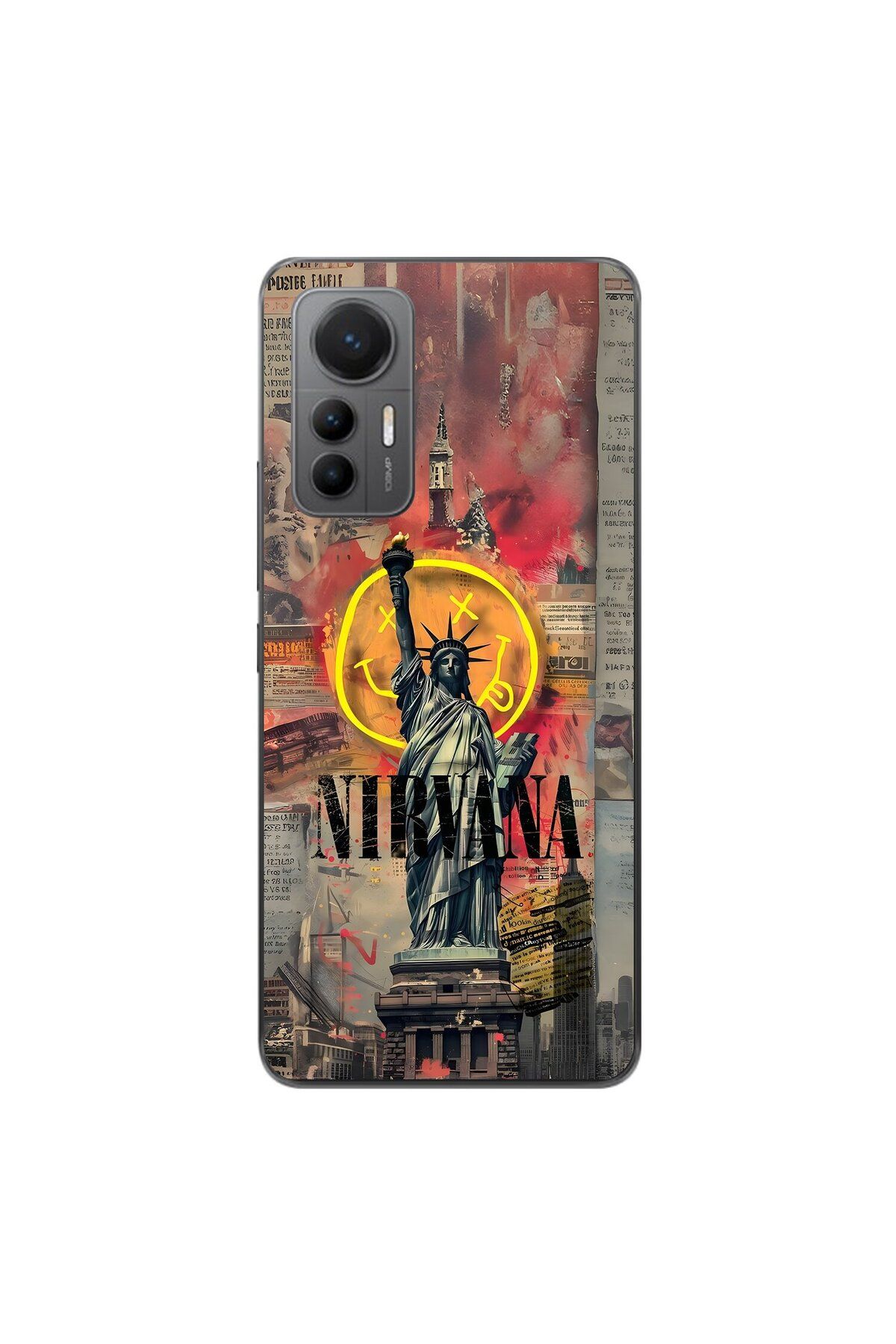Dali Design Xiaomi Mi 12 Lite Uyumlu Şeffaf Kılıf Aesthetic 3 Tasarımlı