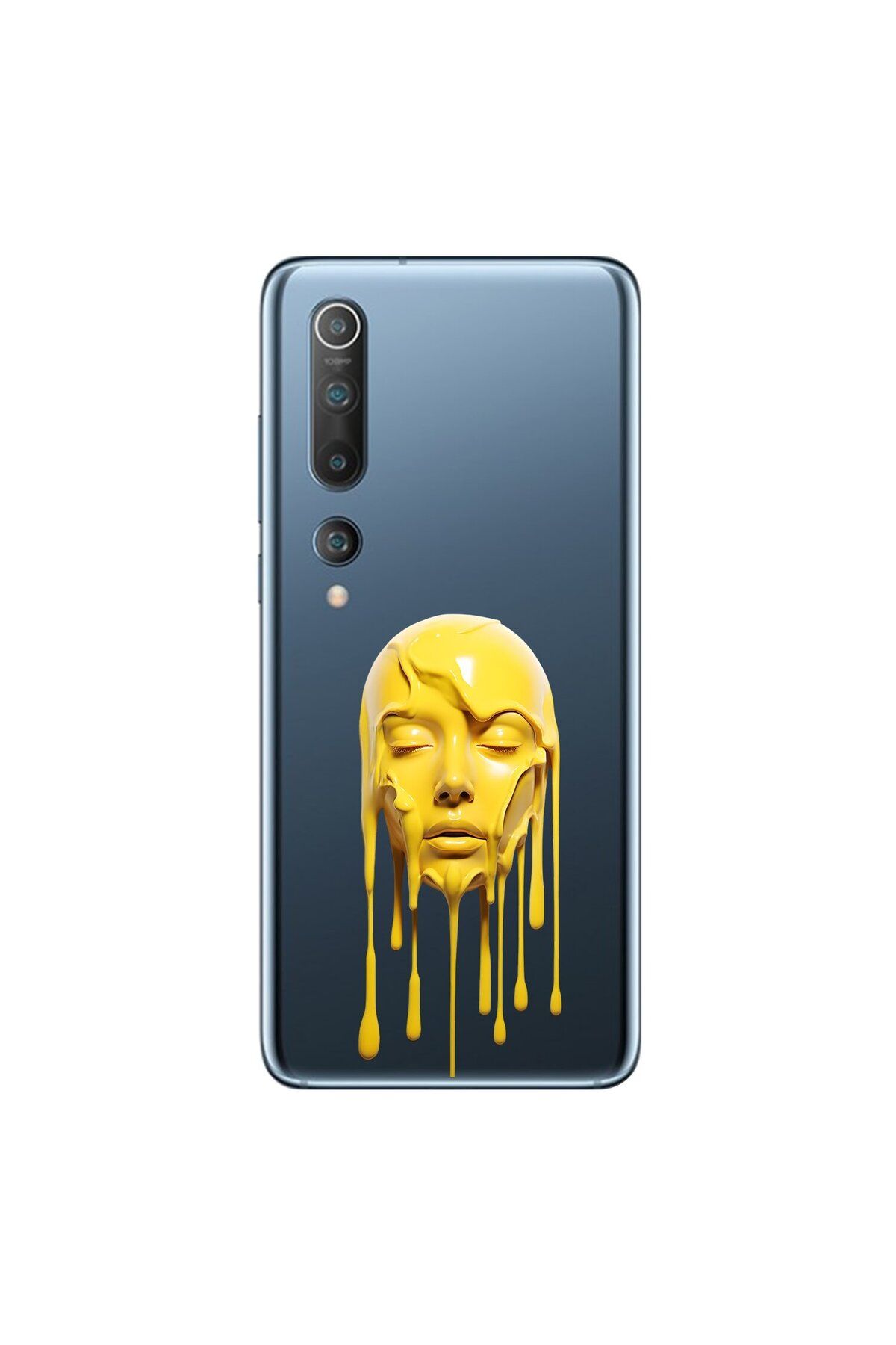 Dali Design Xiaomi Mi 10 Uyumlu Şeffaf Kılıf Estetik Yüz 6 Tasarımlı