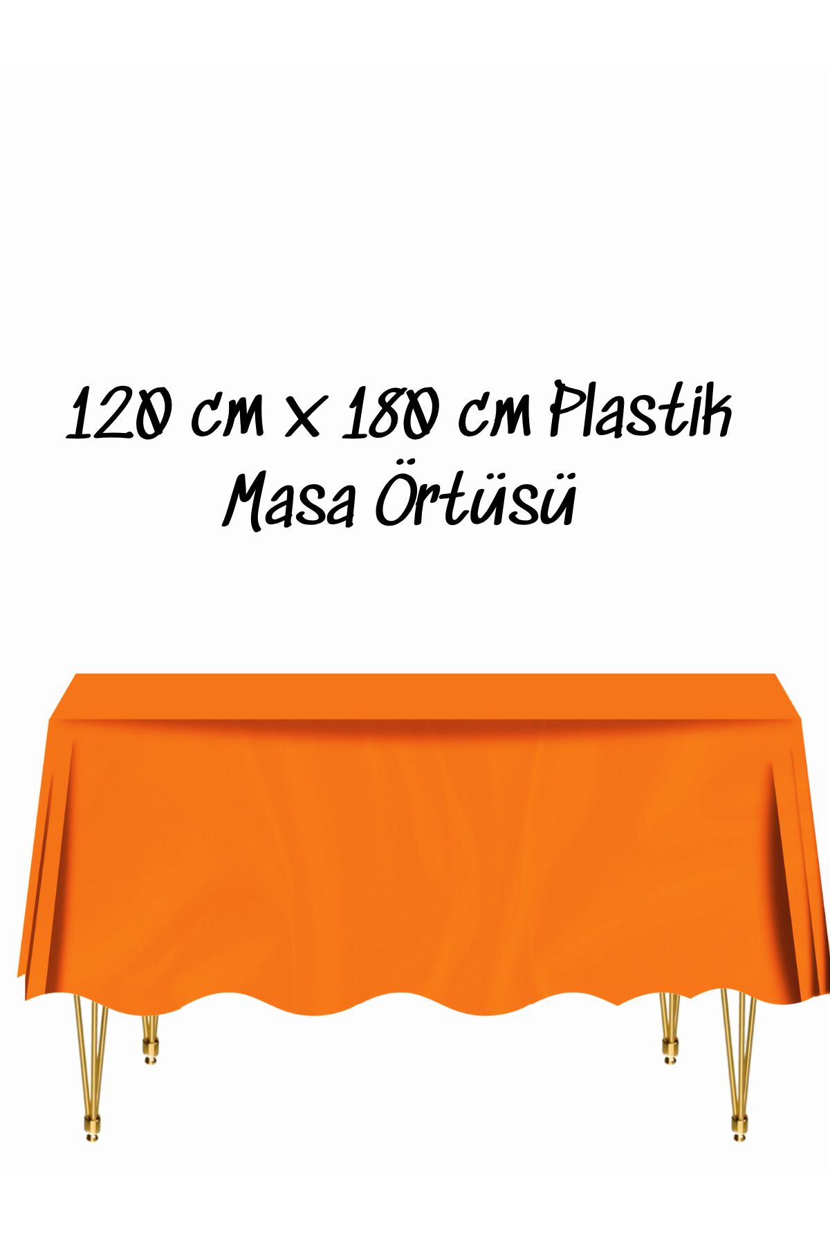 snowparty Masa Örtüsü Plastik Tek Kullanımlık Masa Örtüsü Renkli 120x180 Cm