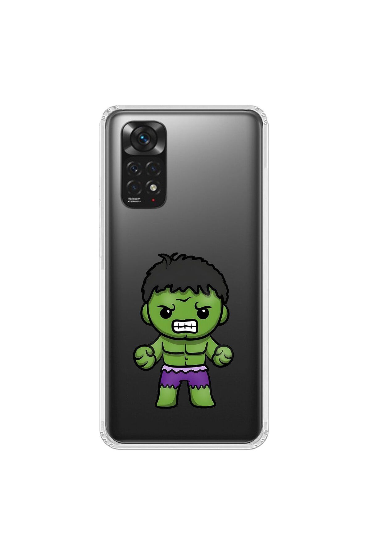 Dali Design Xiaomi Redmi Note 11 Uyumlu Şeffaf Kılıf Chibi 3 Tasarımlı