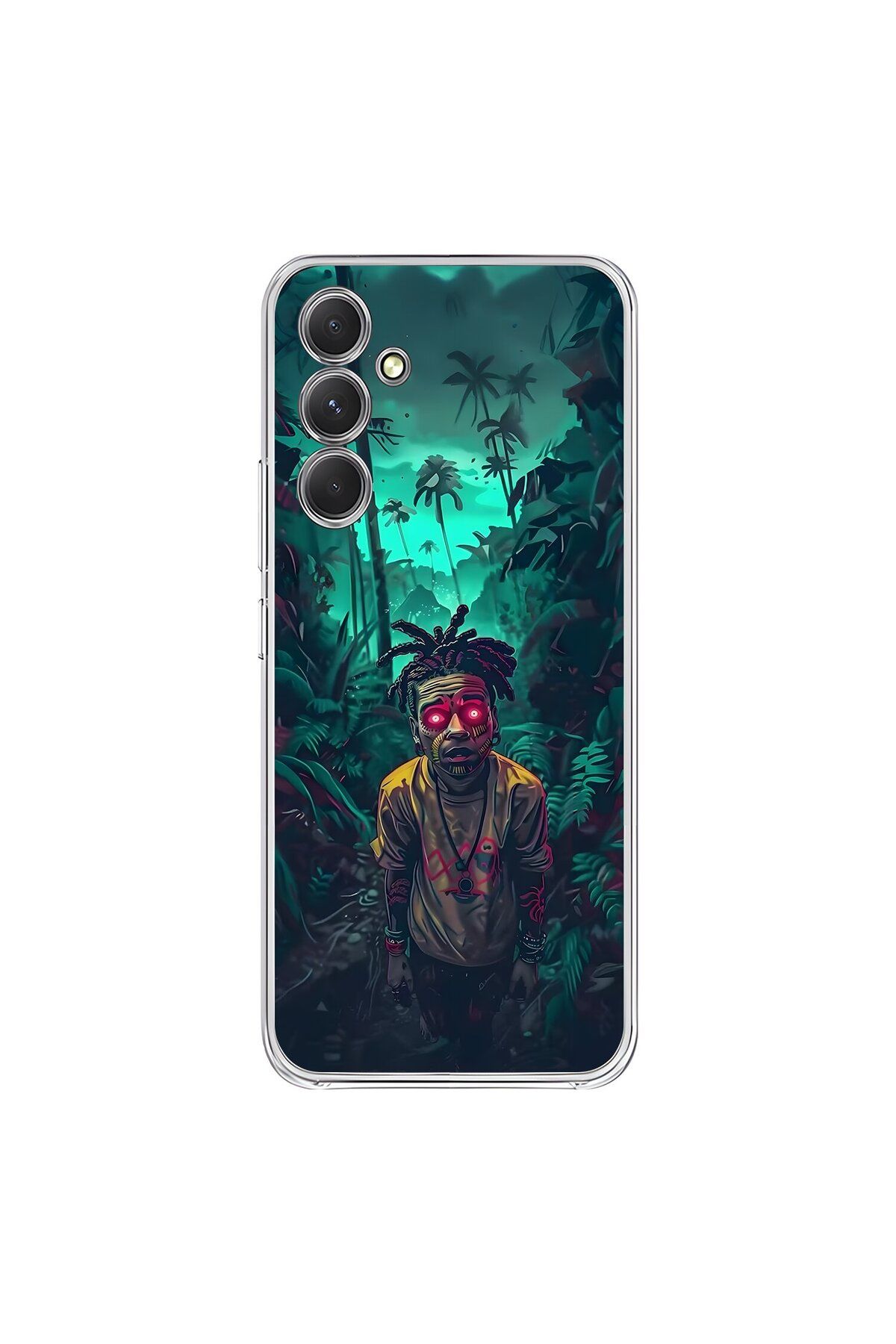 Dali Design Samsung Galaxy A54 Uyumlu Şeffaf Kılıf Aesthetic 7 Tasarımlı