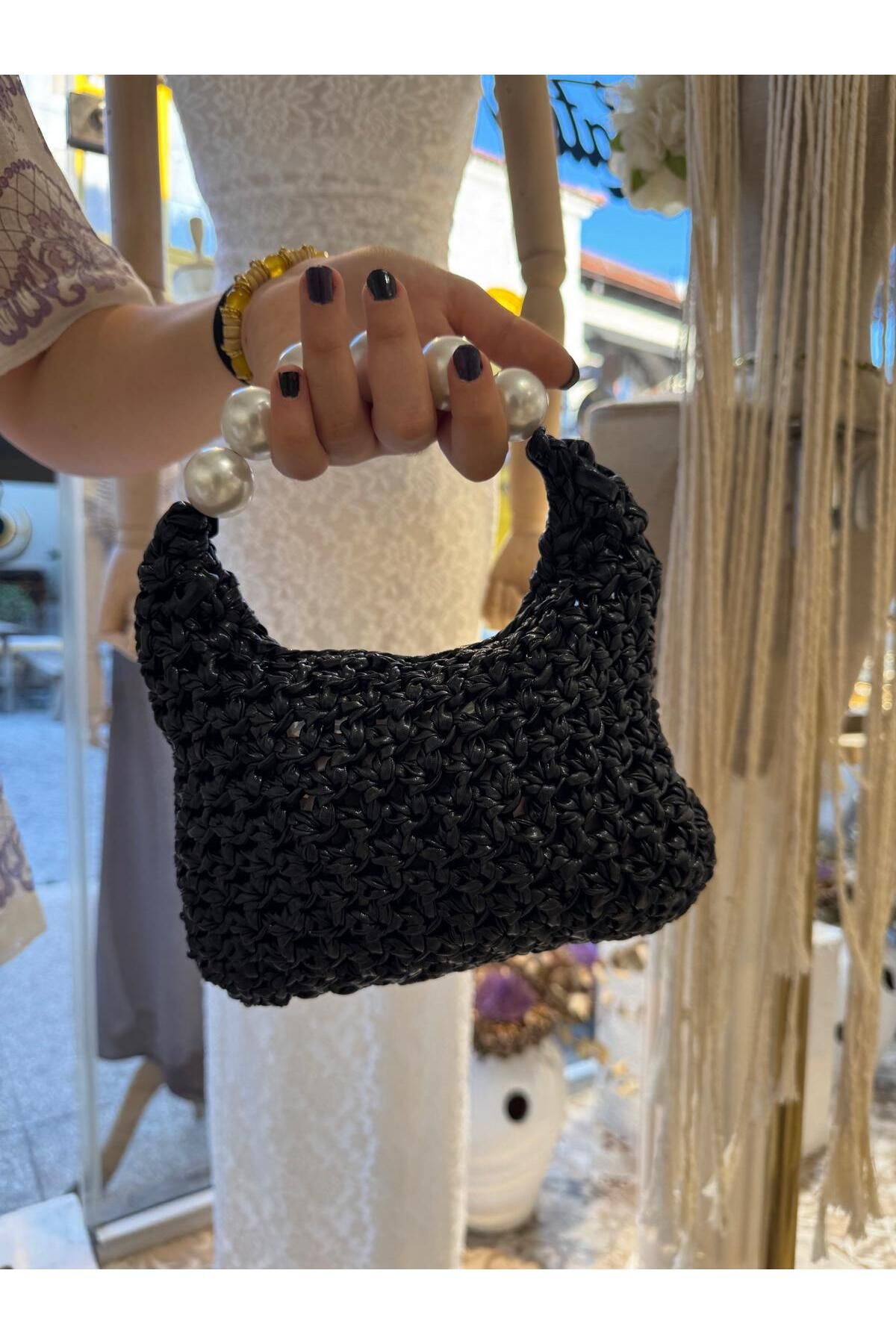 Renkat Handmade İncili El Çantası