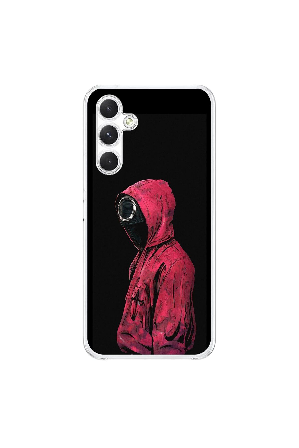 Dali Design Samsung Galaxy A34 Uyumlu Şeffaf Kılıf Squid Game Tasarımlı