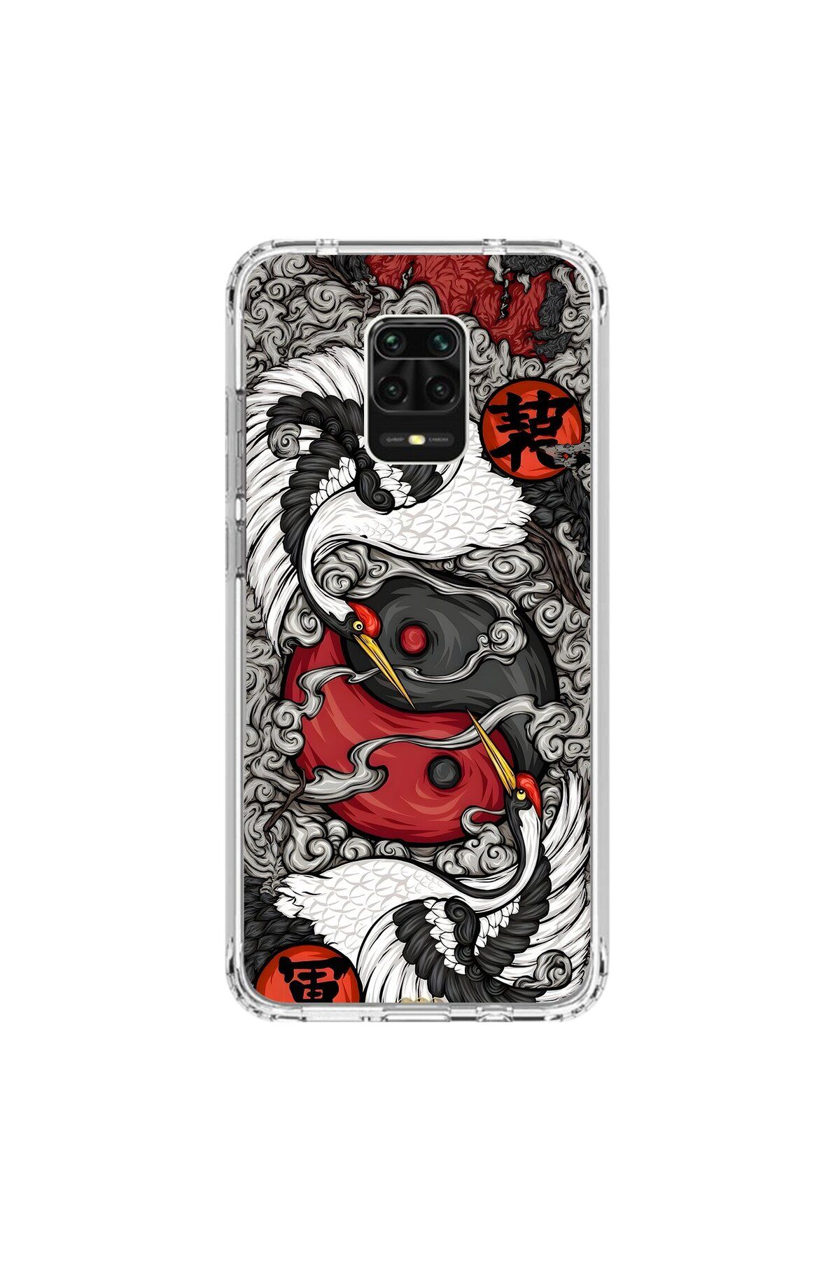 Dali Design Xiaomi Redmi Note 9 Pro Uyumlu Şeffaf Kılıf Aesthetic 4 Tasarımlı