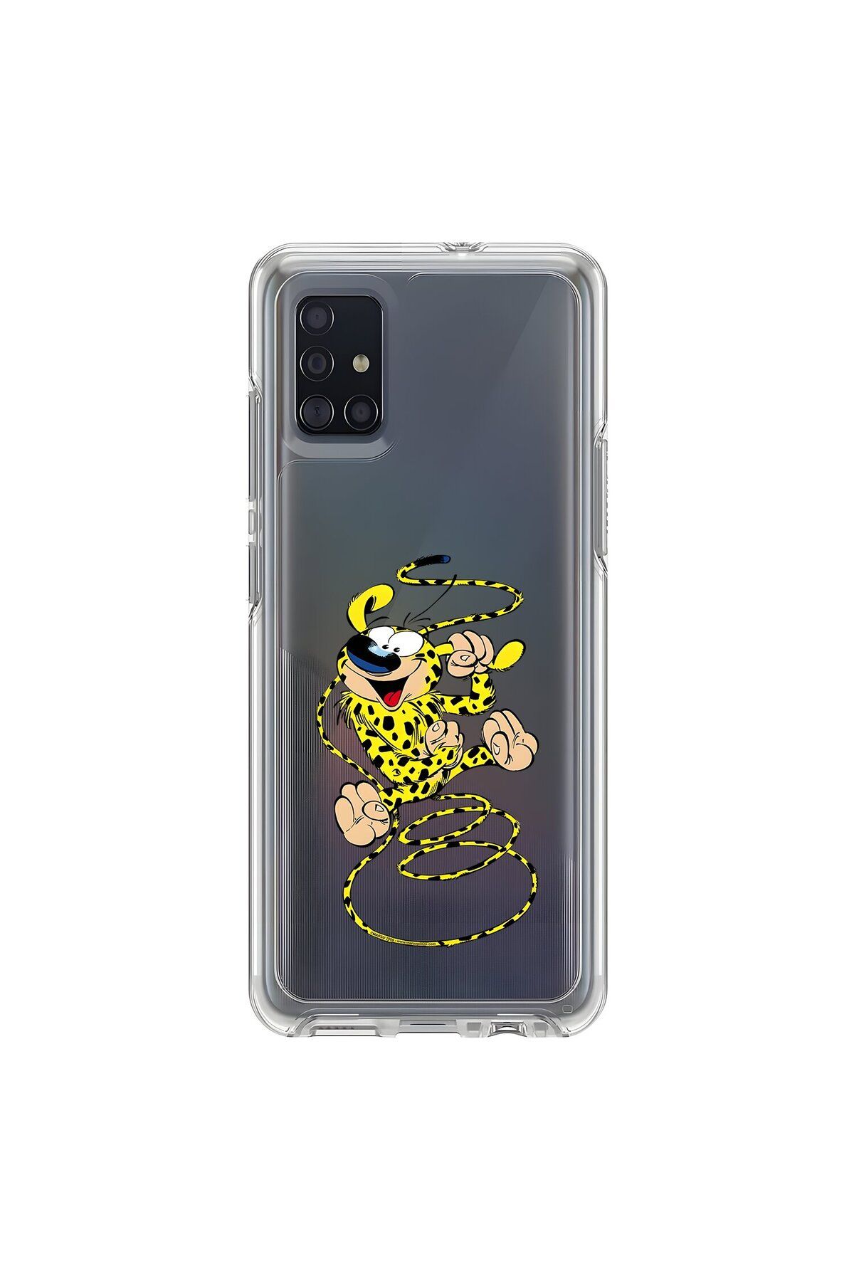 Dali Design Samsung Galaxy A51 Uyumlu Şeffaf Kılıf Cartoon 9 Tasarımlı