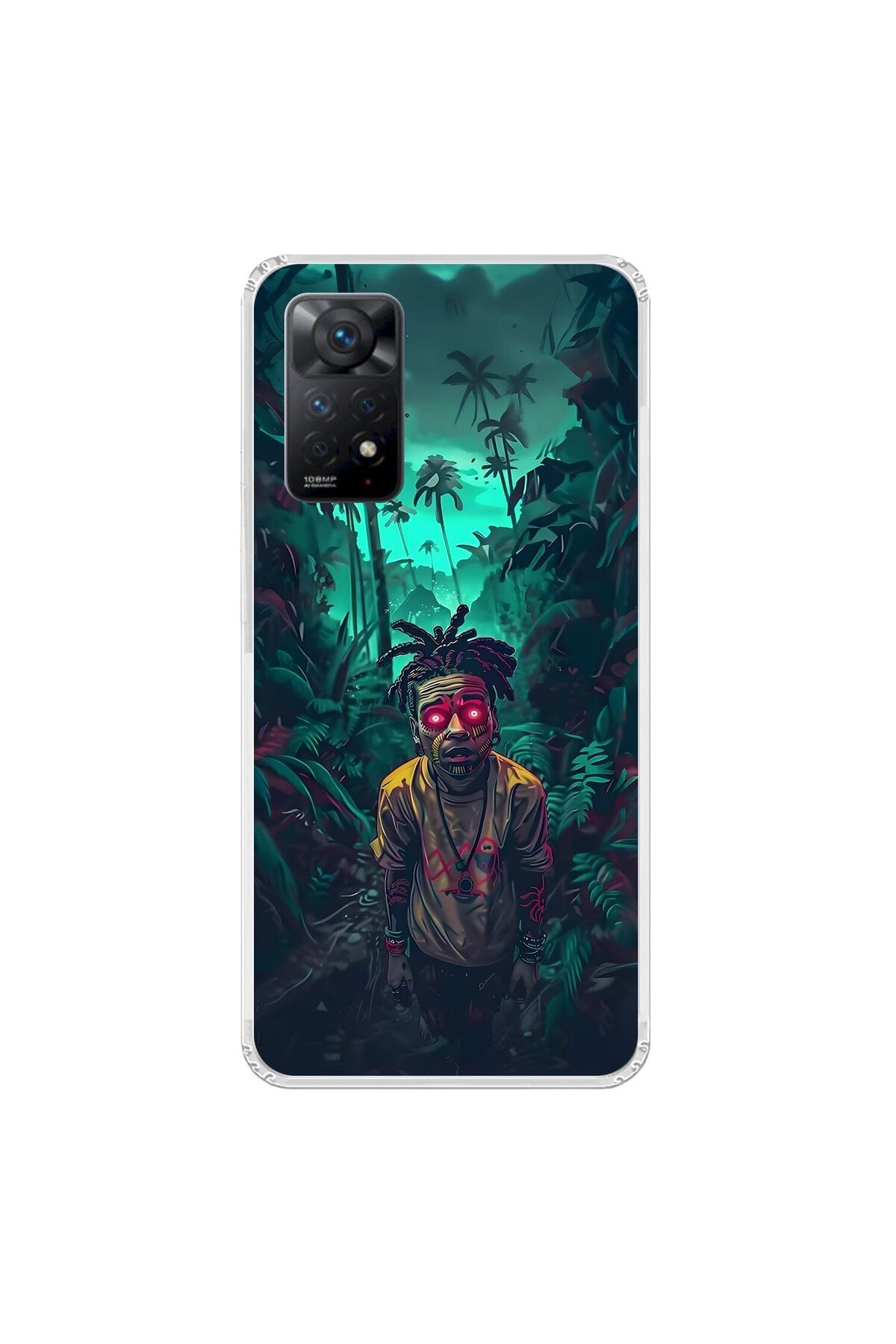 Dali Design Xiaomi Redmi Note 11 Pro Uyumlu Şeffaf Kılıf Aesthetic 7 Tasarımlı