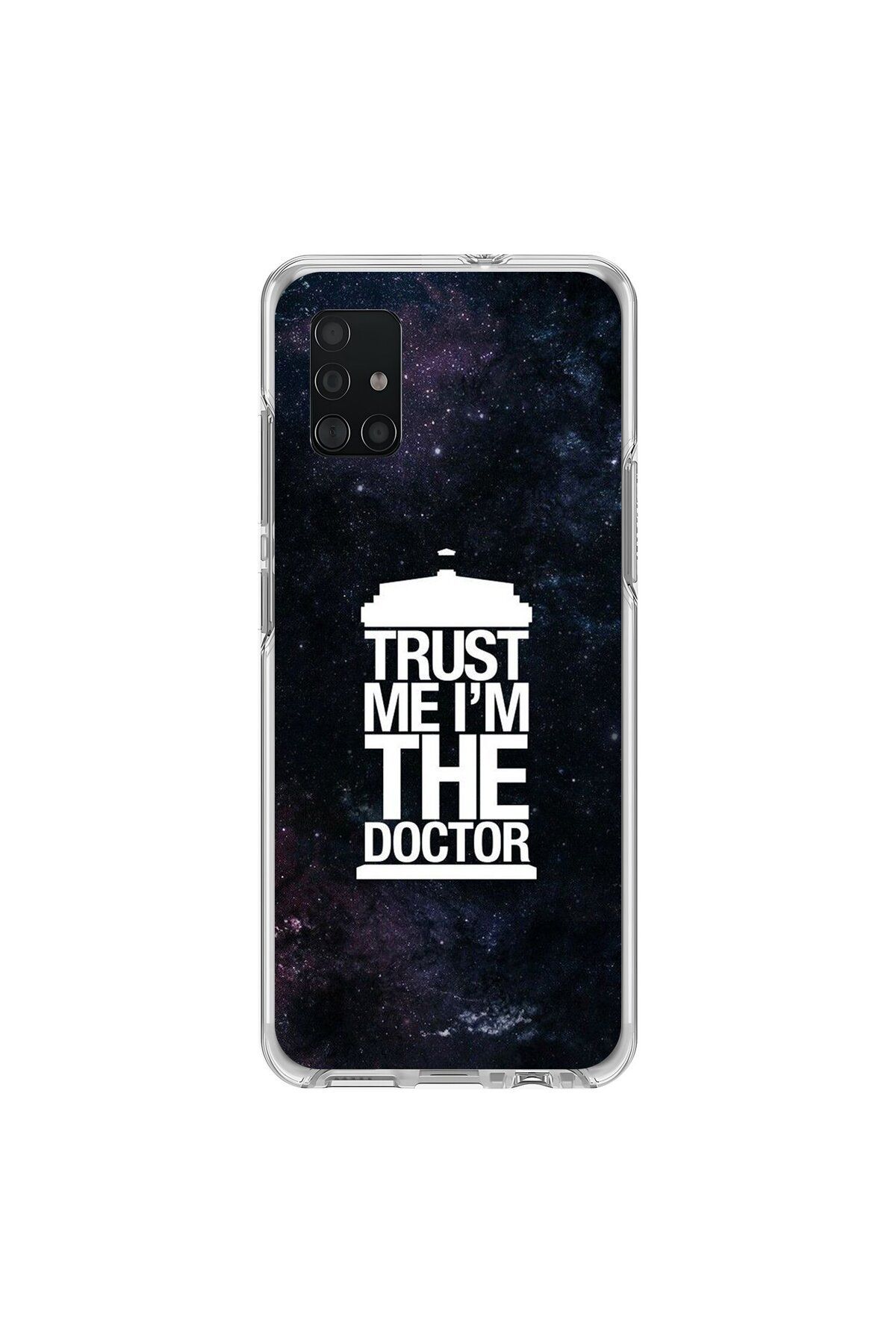 Dali Design Samsung Galaxy A71 Uyumlu Şeffaf Kılıf Doctor Who Tasarımlı