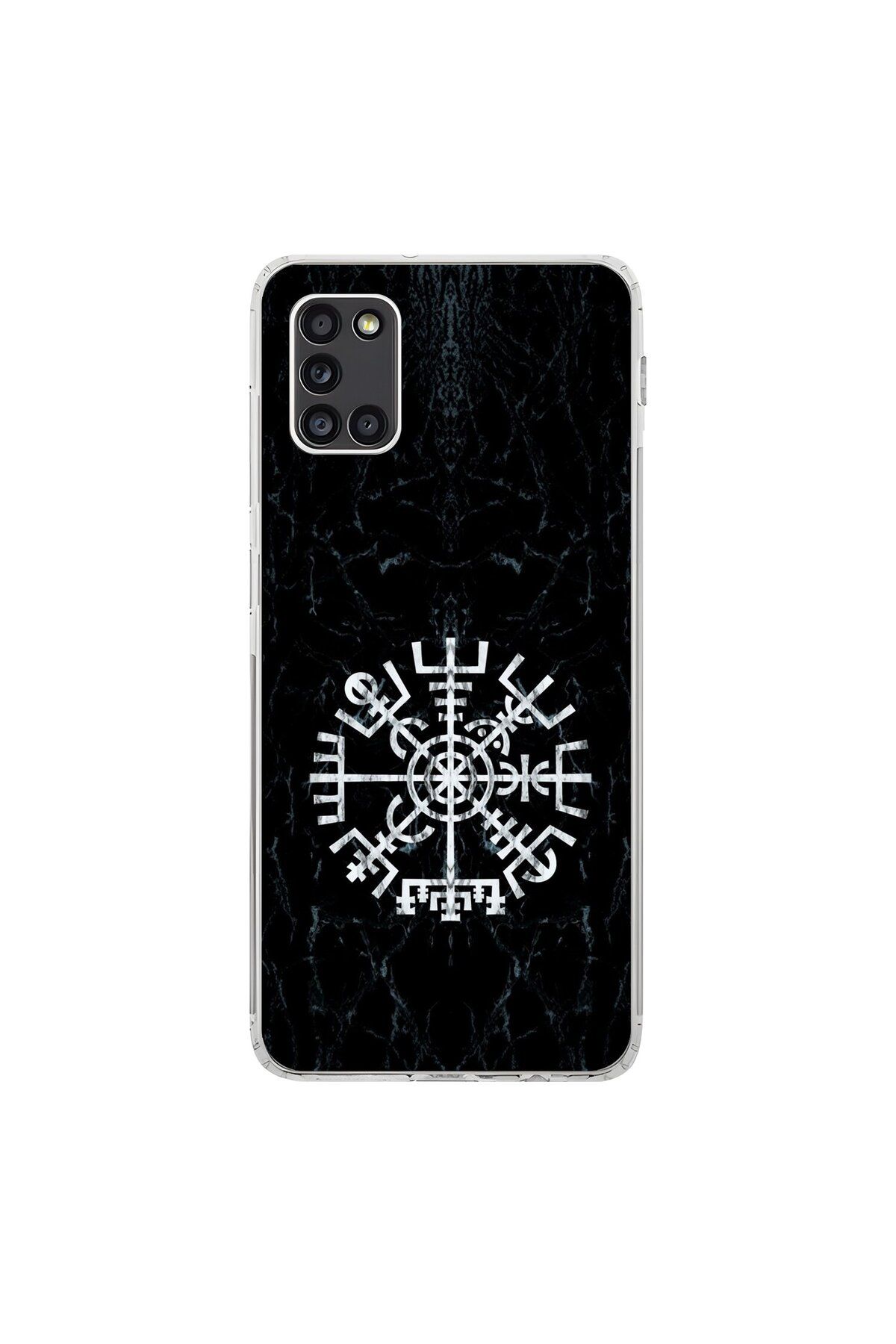 Dali Design Samsung Galaxy A31 Uyumlu Şeffaf Kılıf Nordic 1 Tasarımlı